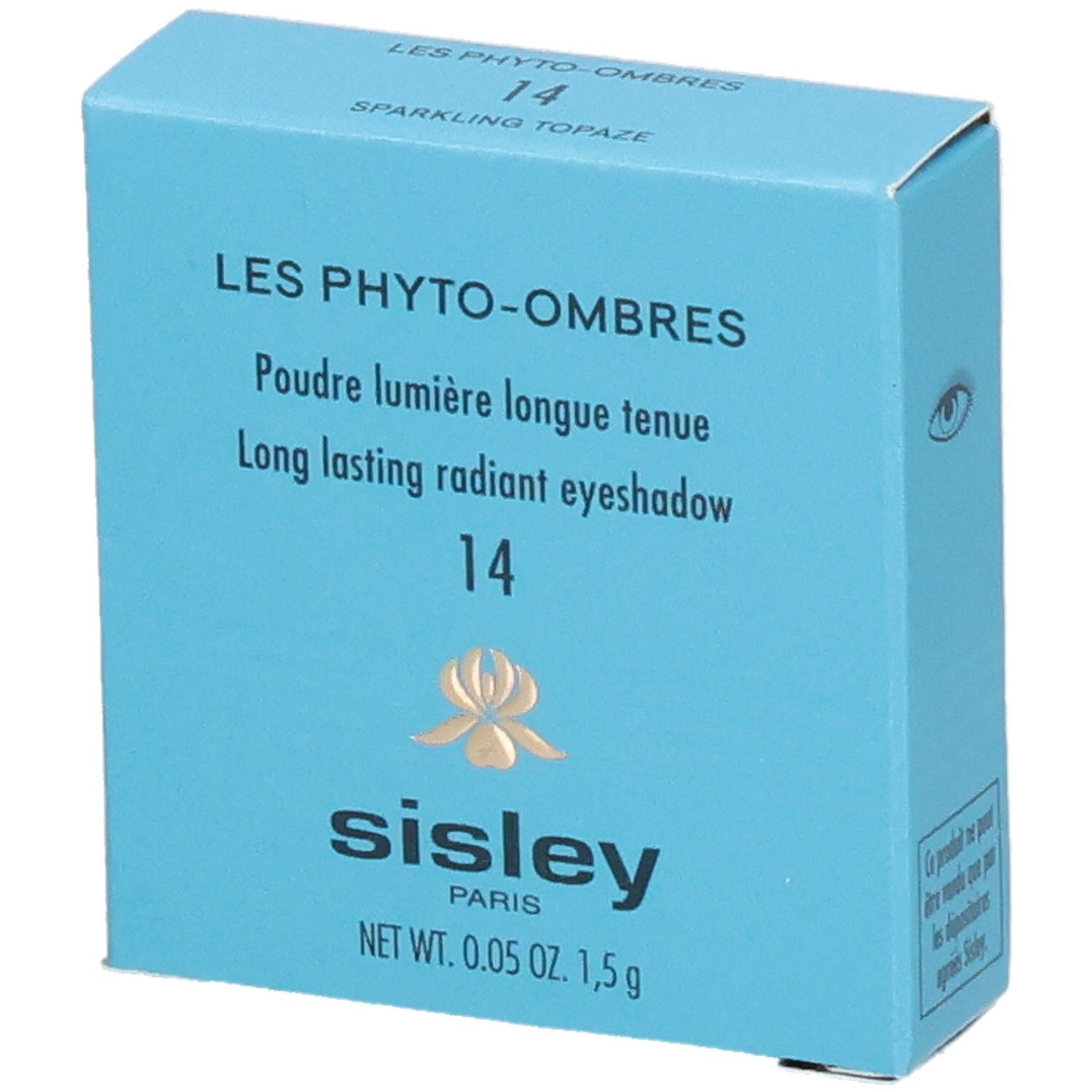 Boîte Sisley Les Phyto-Ombres, fard à paupières 14 Sparkling Topaz.