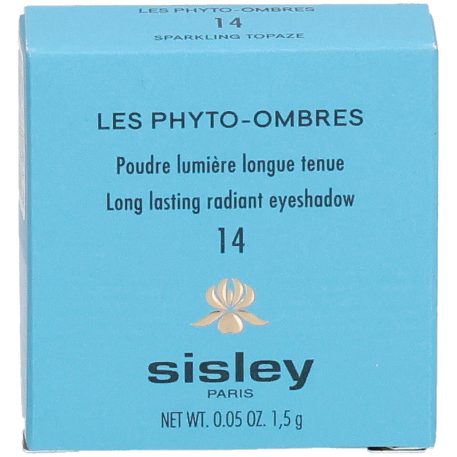 Boîte Sisley Les Phyto-Ombres, fard à paupières 14 Sparkling Topaz.