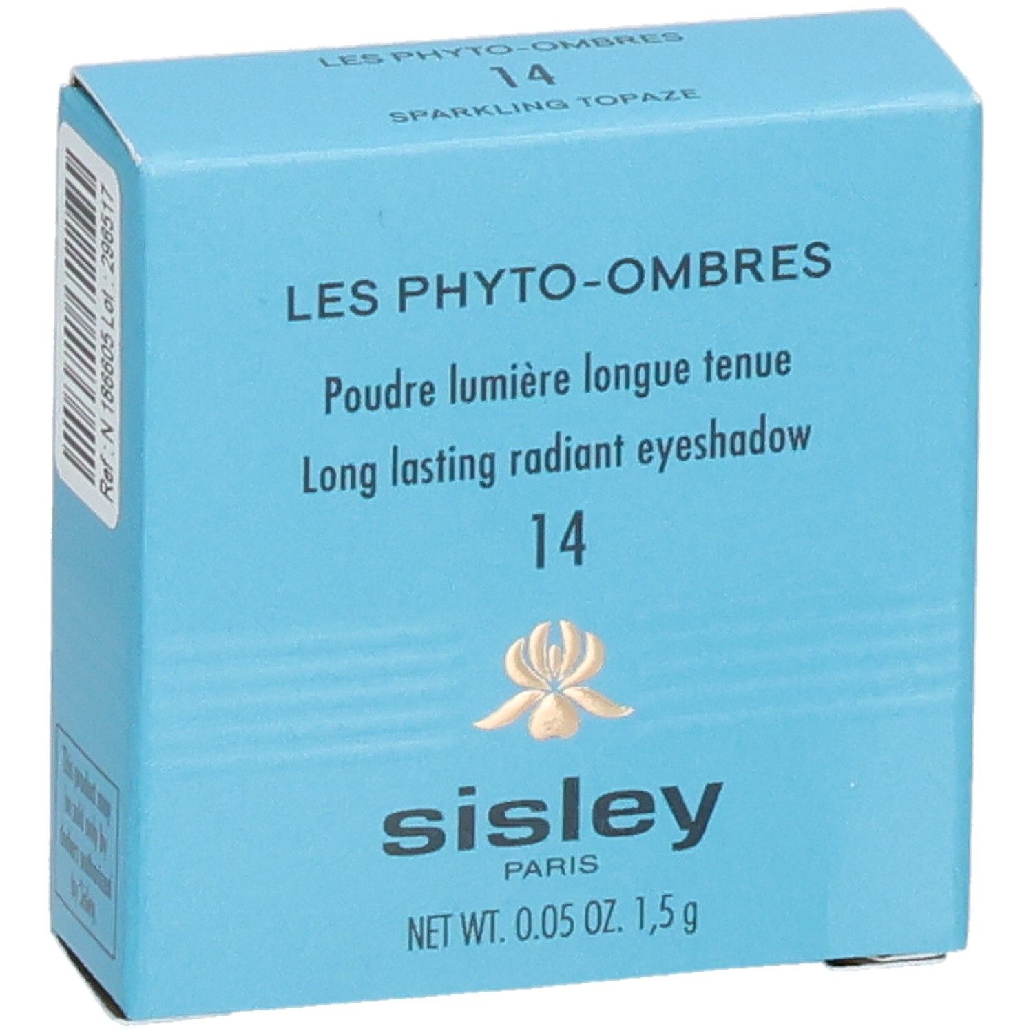 Boîte Sisley Les Phyto-Ombres, fard à paupières 14 Sparkling Topaz.