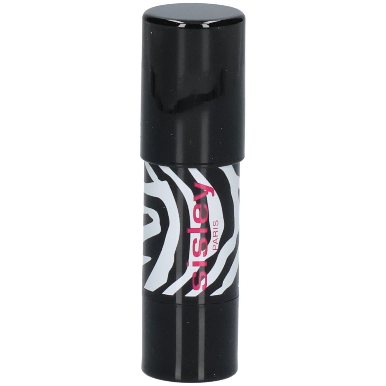 SISLEY PHYTO BLUSH TWIST 02 Fard Crème Fuchsia dans un boîtier noir à motif zèbre.