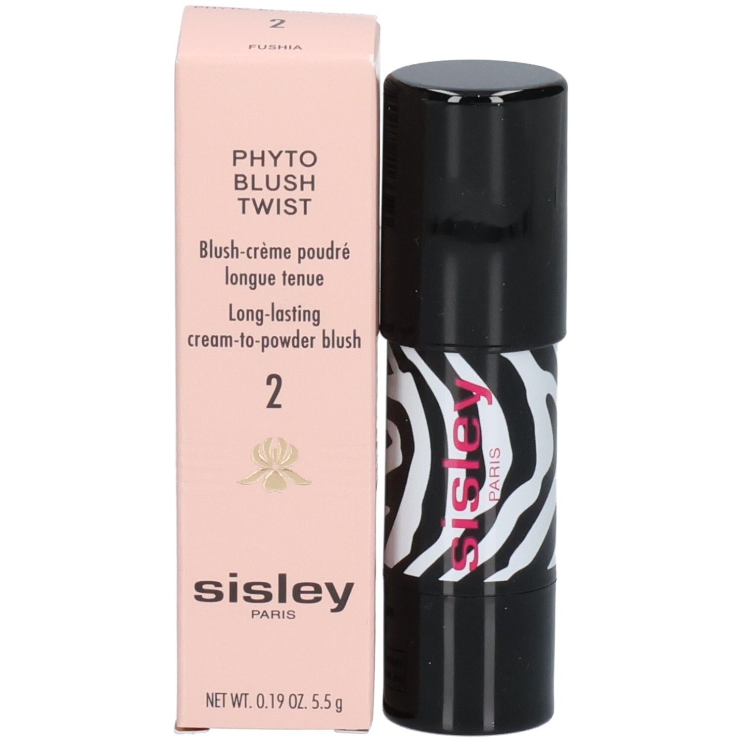 SISLEY PHYTO BLUSH TWIST 02 Fard Crème Fuchsia avec emballage. Contient 5.5g.