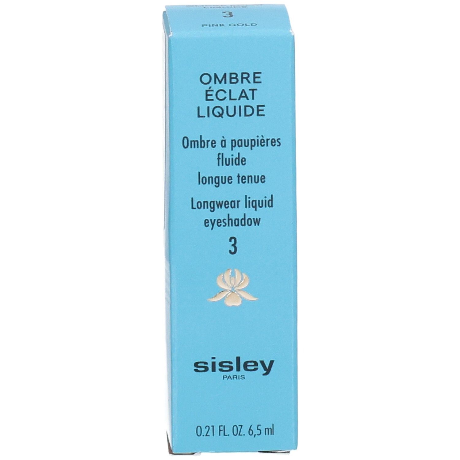Sisley Ombre Eclat Liquide fard à paupières, teinte 3, Pink Gold, 6,5ml.
