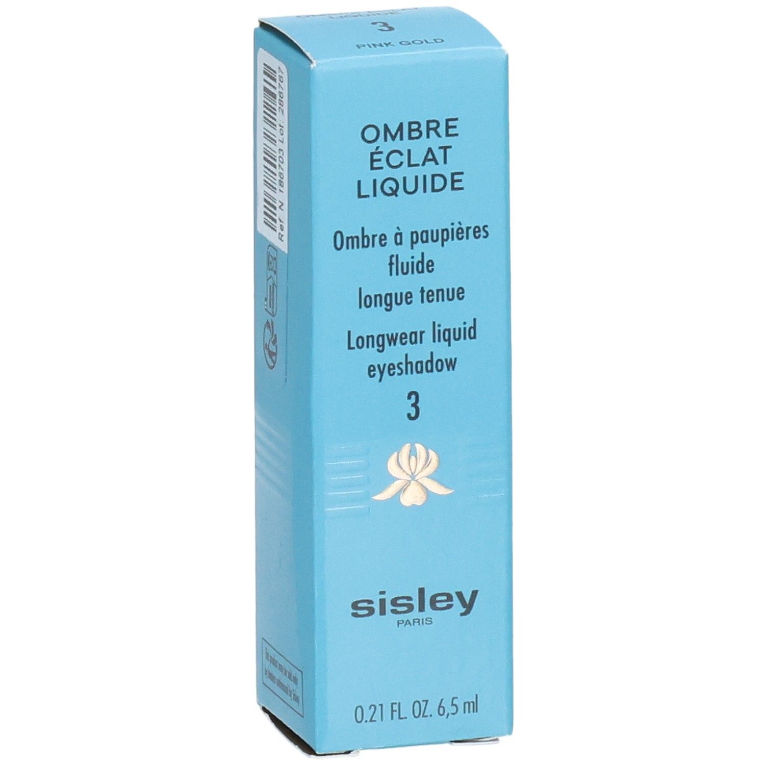 Sisley Ombre Eclat Liquide fard à paupières, teinte 3, Pink Gold, 6,5ml.