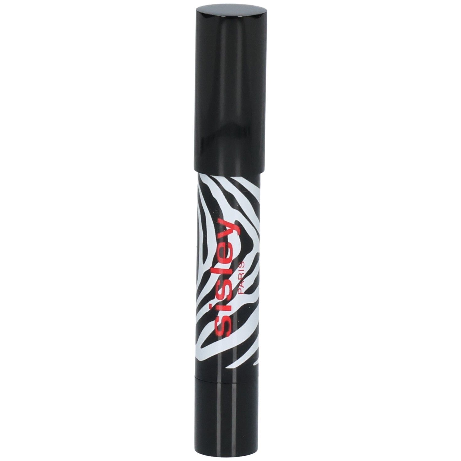 Sisley Phyto-Lip Twist rouge à lèvres dans un étui noir à motif zèbre.