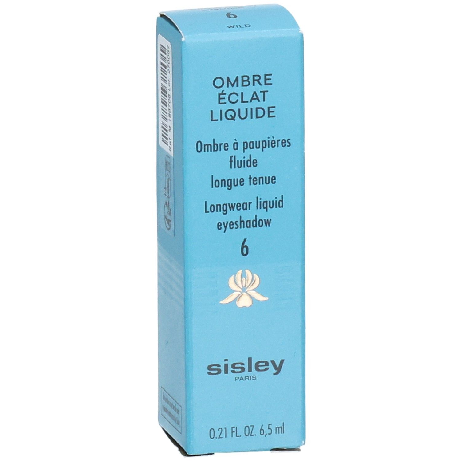Emballage Sisley Ombre Eclat Liquide, face avant avec nom du produit et numéro de couleur 6.