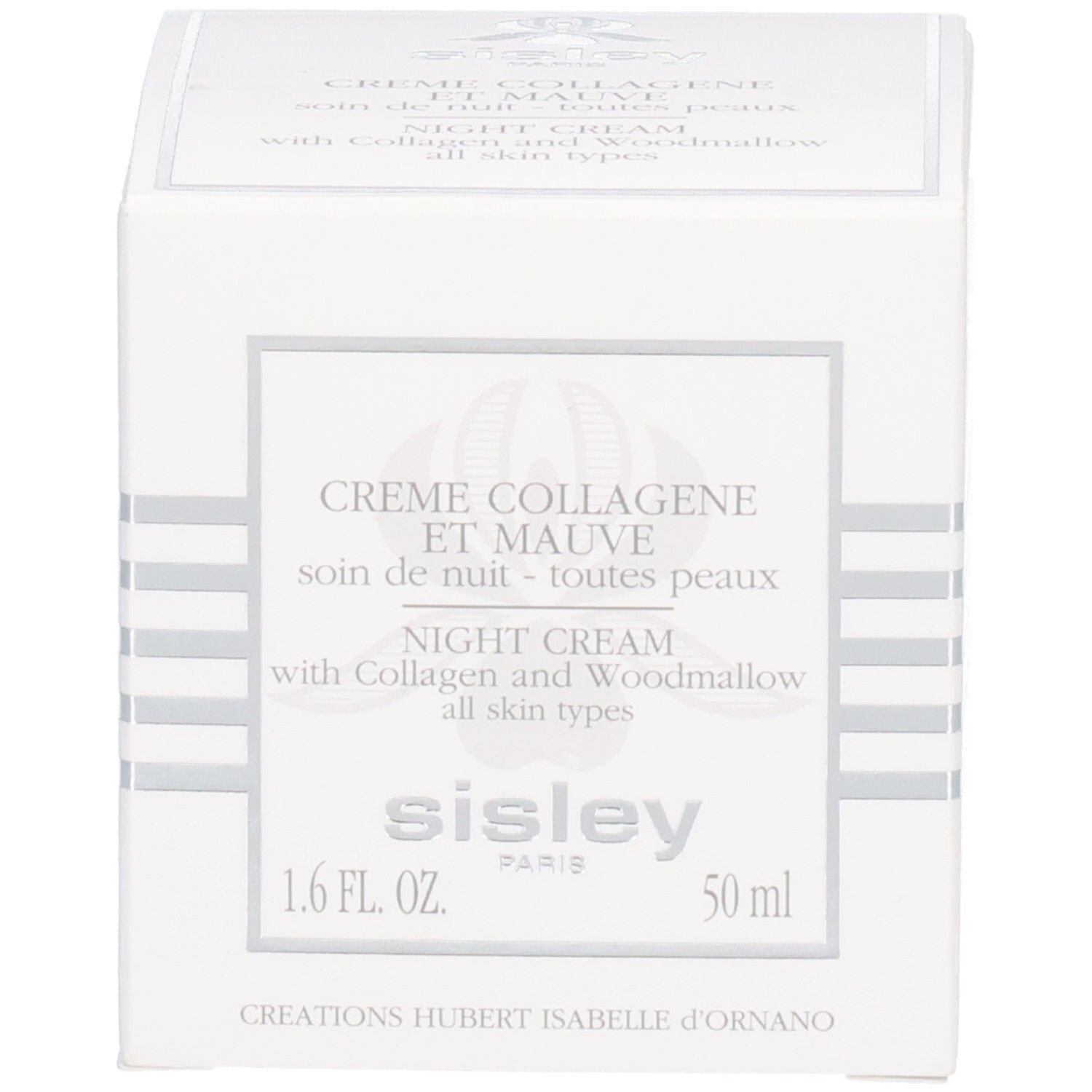 Sisley Crème Collagène et Mauve, crème de nuit, emballage, 50 ml.