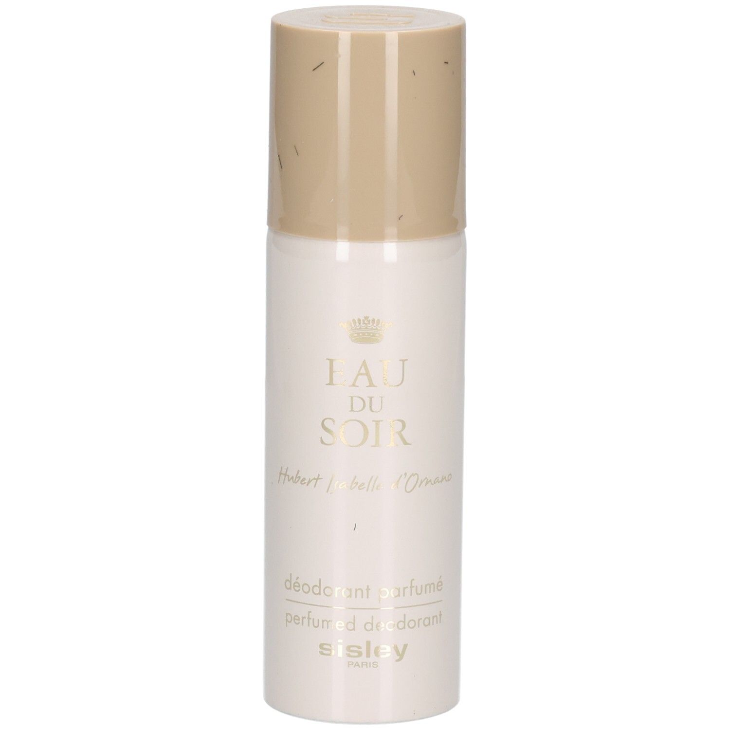 Déodorant parfumé Eau du Soir Sisley en spray, bouchon beige.