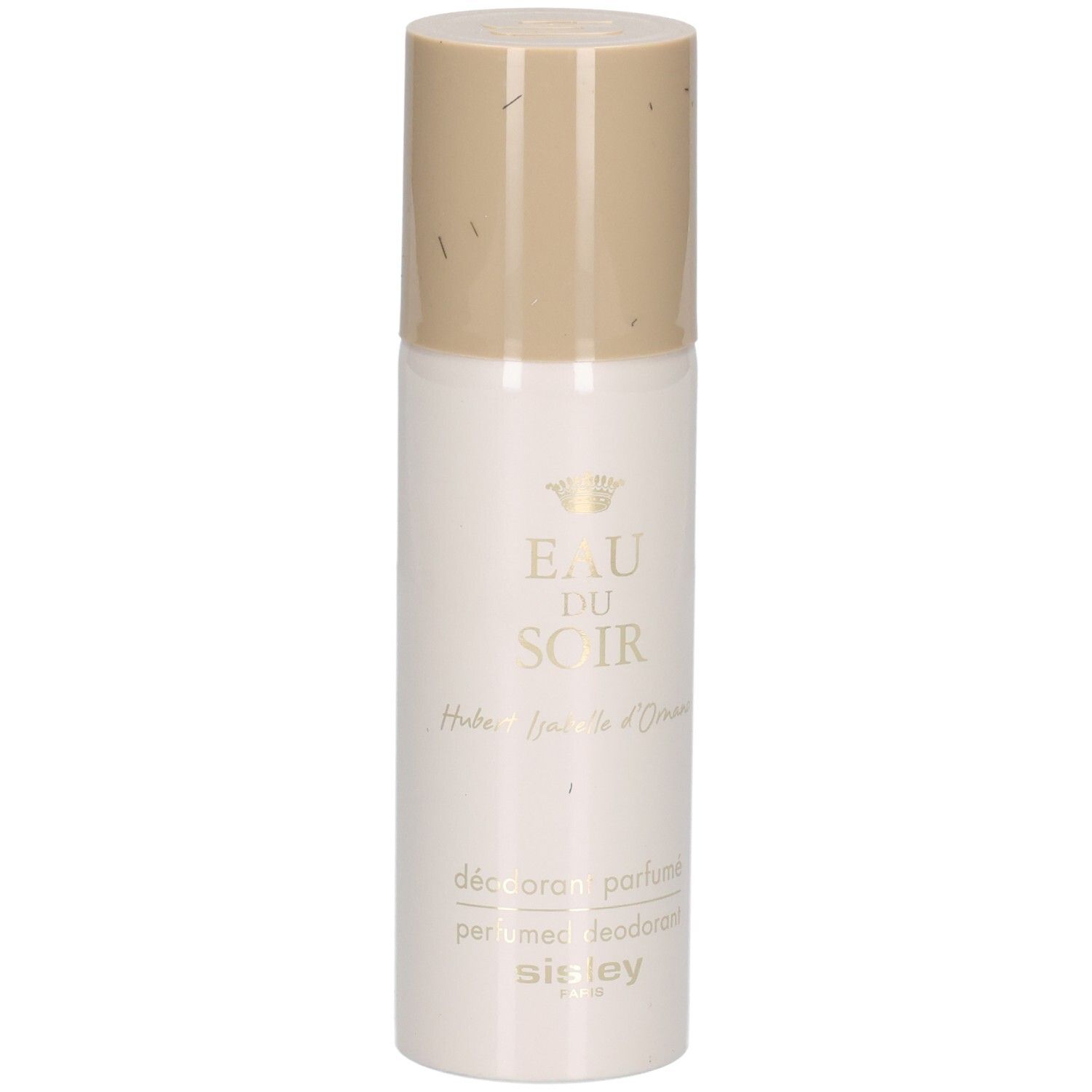 Déodorant parfumé Eau du Soir Sisley en spray, bouchon beige.
