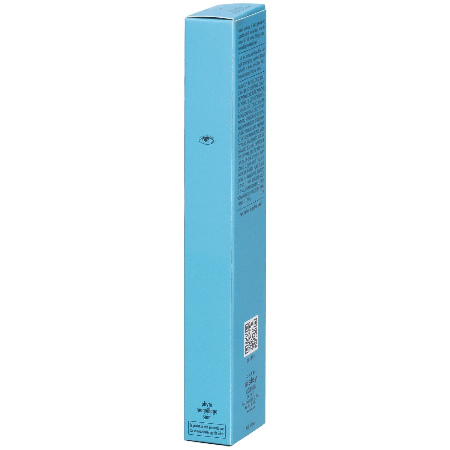 Côté de la boîte Sisley Phyto-Khol Perfect Eyeliner avec symbole d'œil et texte.