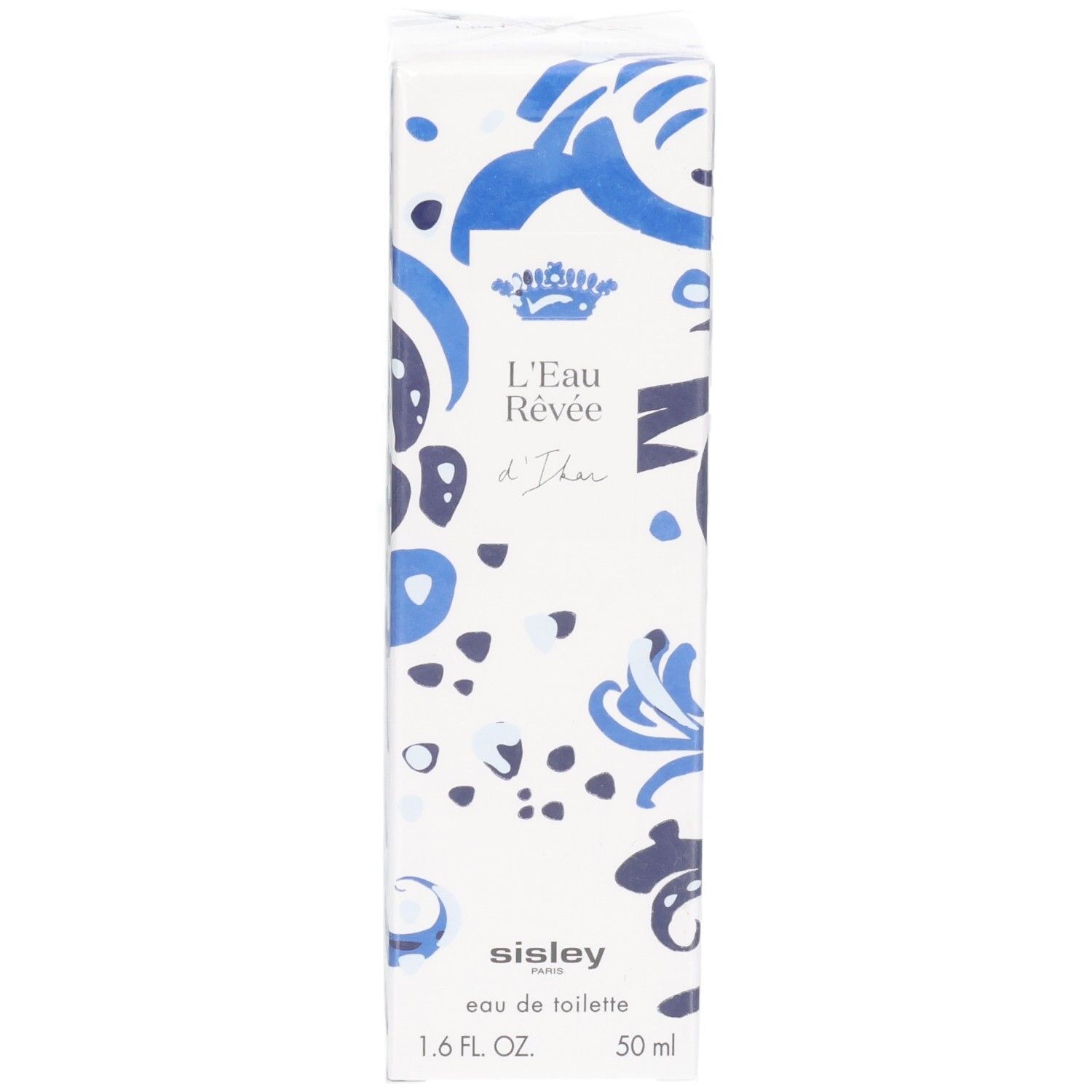 Sisley L'Eau Rêvée d'Ikar Eau de Toilette boîte en carton avec motif bleu.