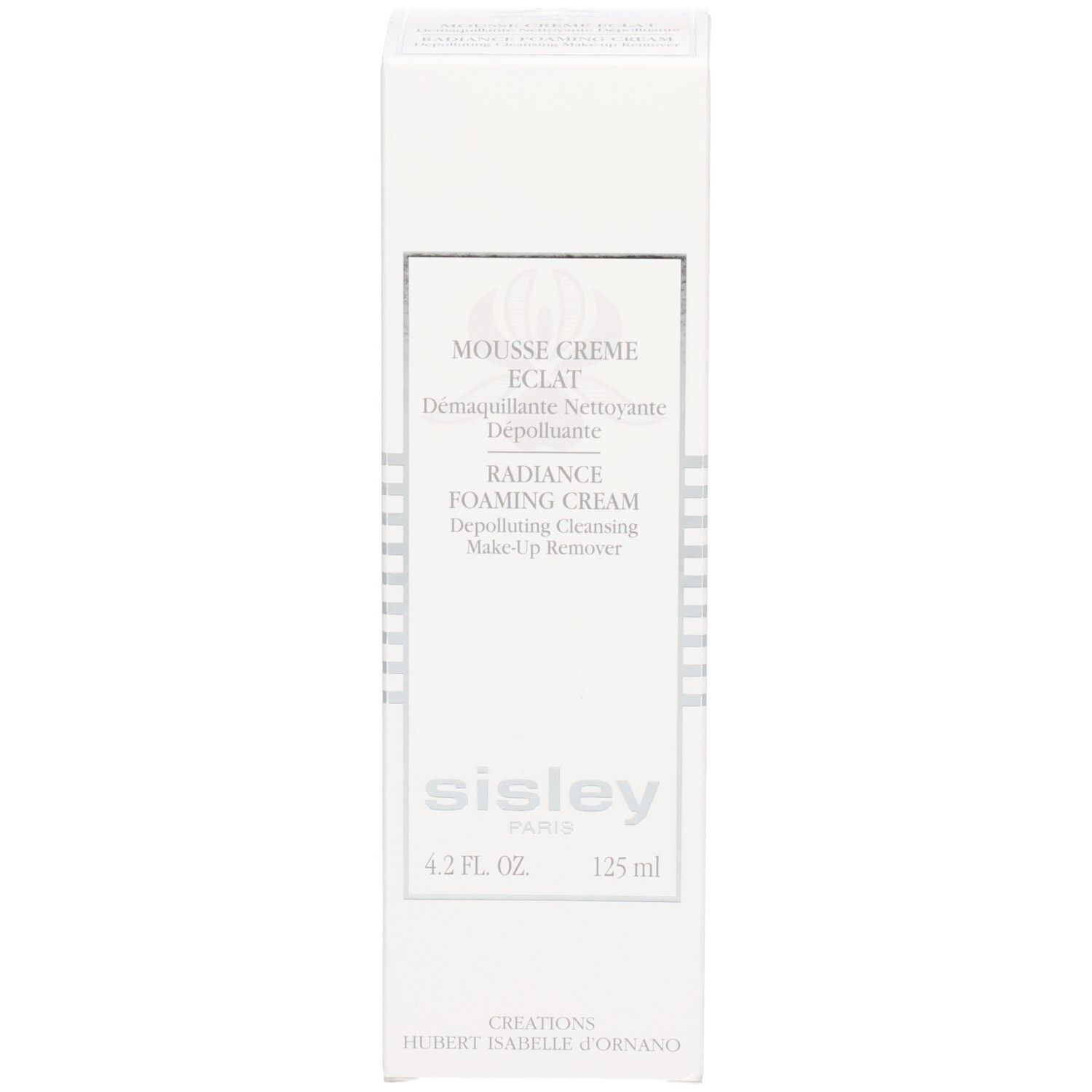 Sisley Mousse Crème Eclat, boîte blanche avec informations produit. 125 ml.