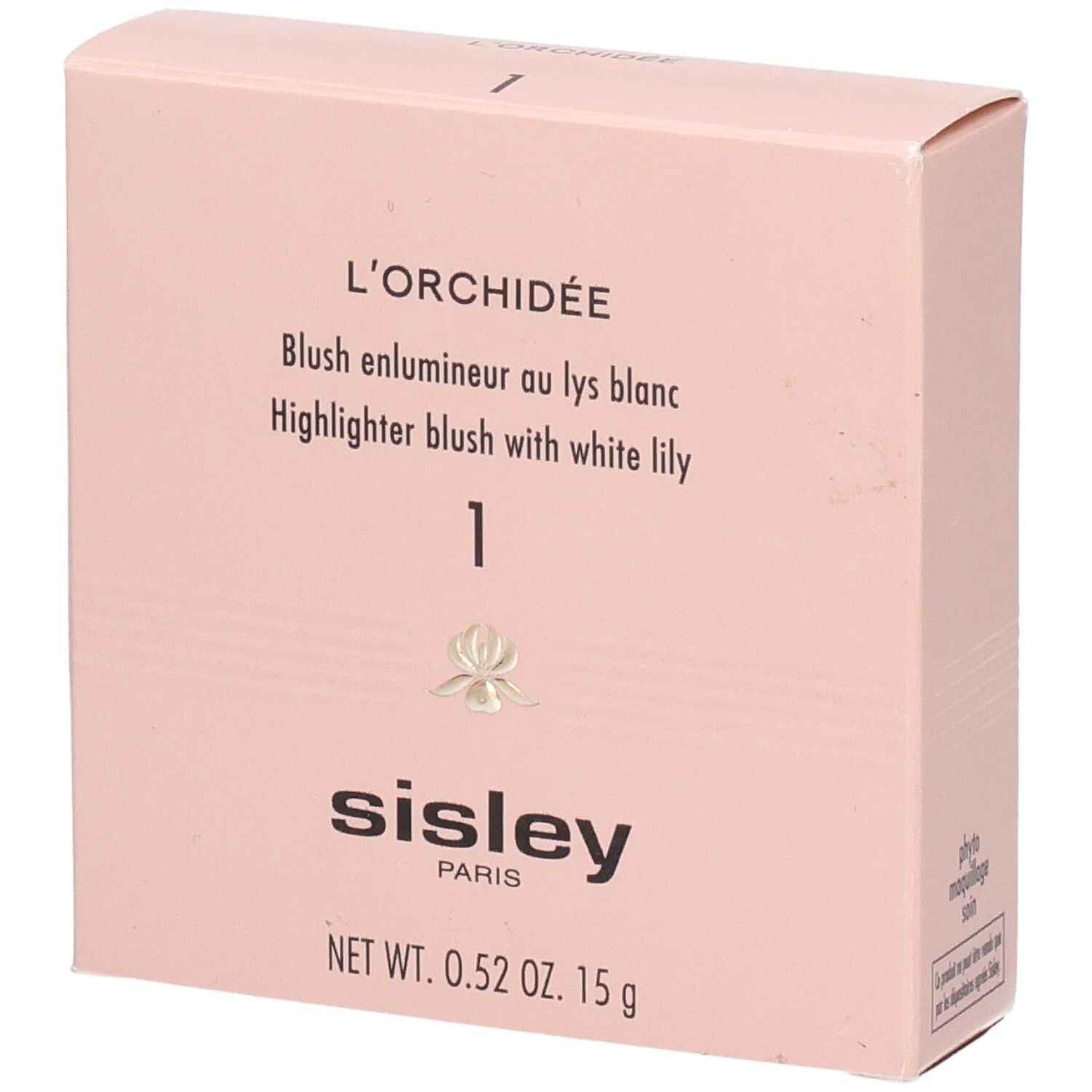 Sisley L'Orchidée Blush Highlighter 1, emballage 15g.