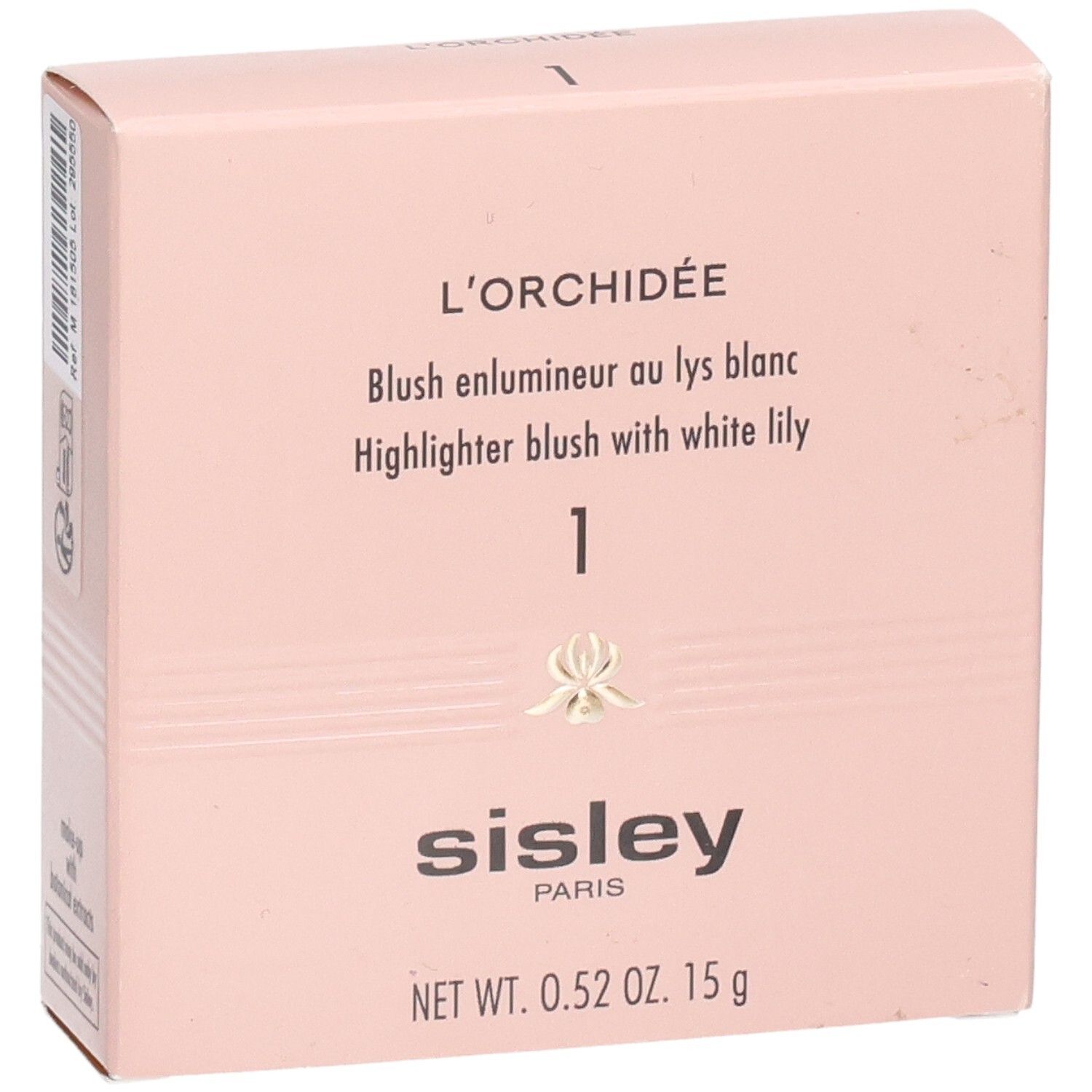 Sisley L'Orchidée Blush Highlighter 1, emballage avec logo et nom du produit.