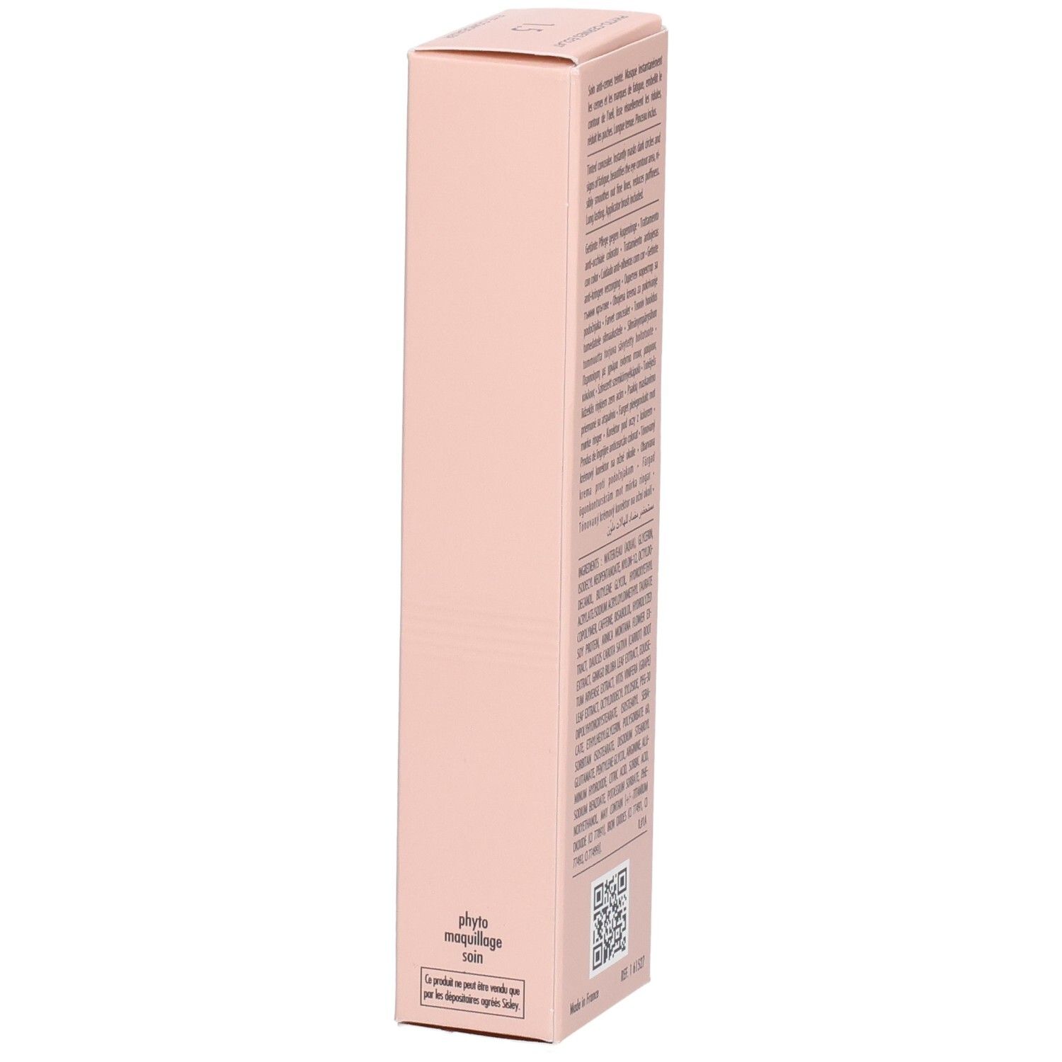 Sisley Phyto-Cernes Éclat, correcteur pour le regard, vue latérale de l'emballage.