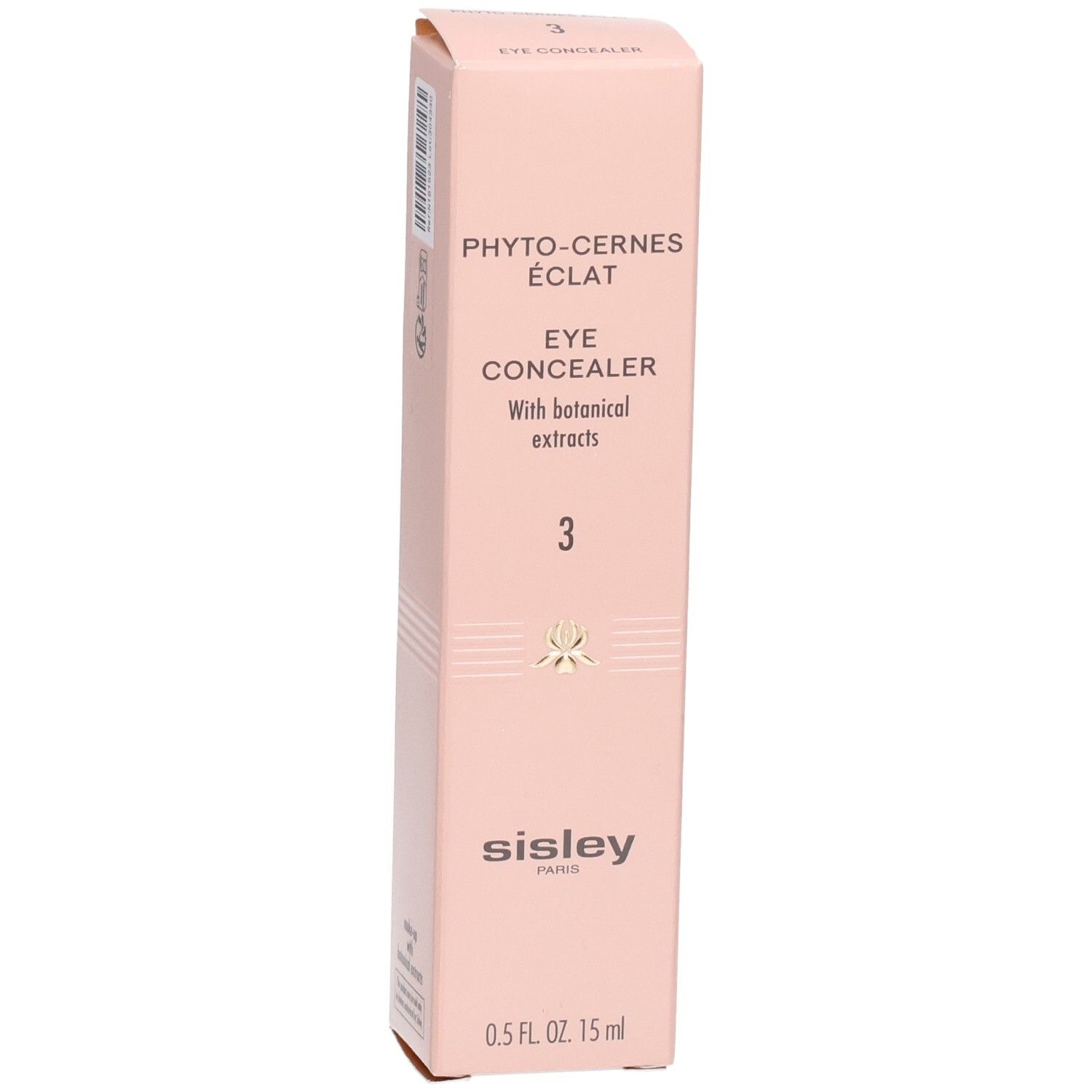 Sisley Phyto-Cernes Éclat anti-cernes, teinte 3, face avant de l'emballage avec logo et nom du produit.