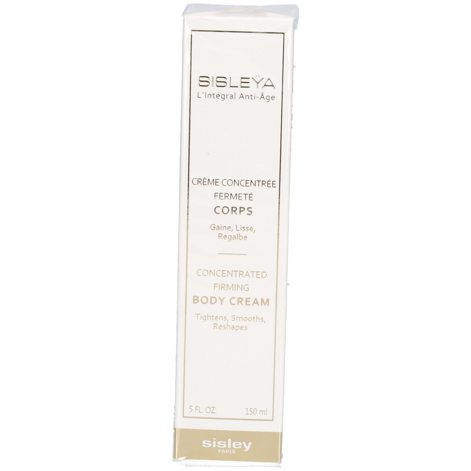 Emballage de la crème corps Sisley Sisleya L'Intégral Anti-Âge avec informations produit.