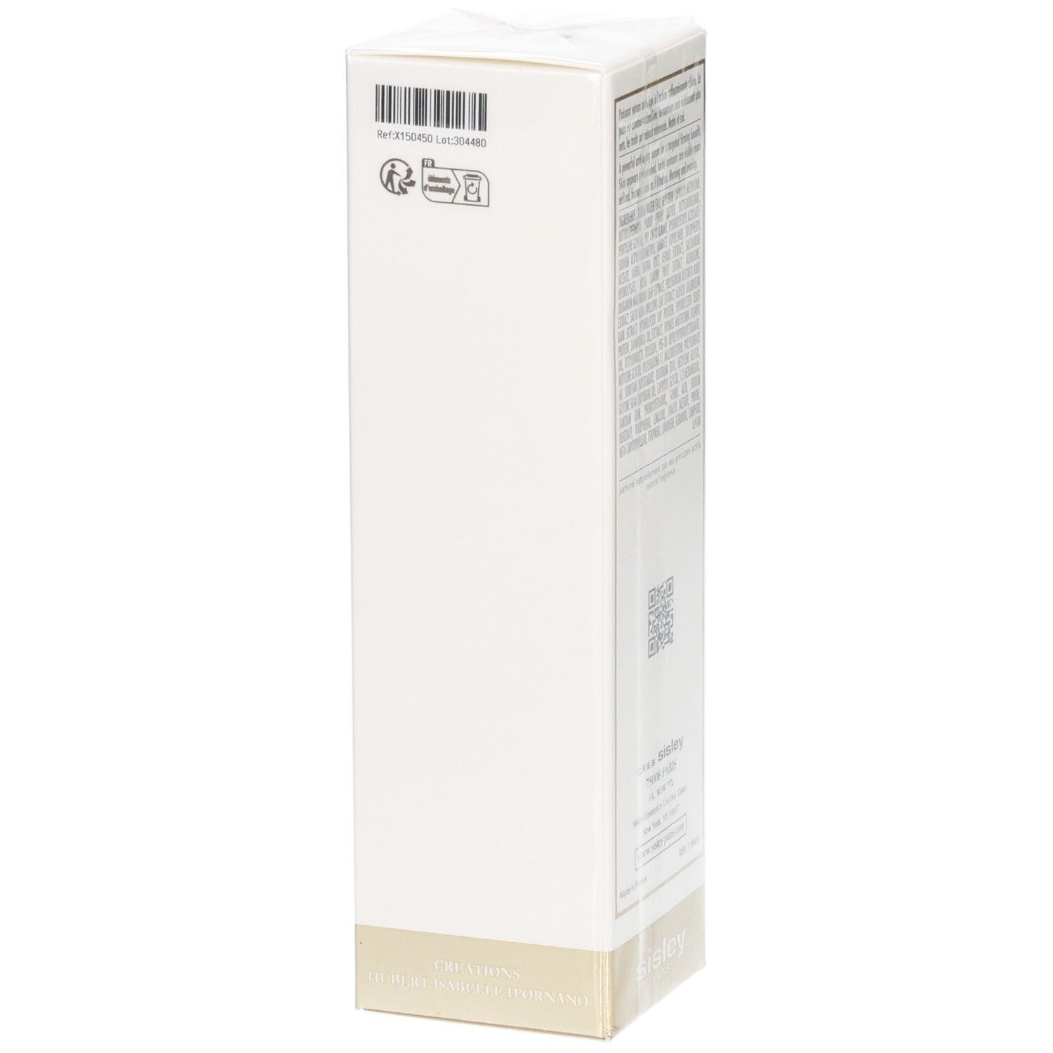 Sisley Sisleya L'Intégral Anti-Age Firming Concentrated Serum emballage, côté avec code-barres.