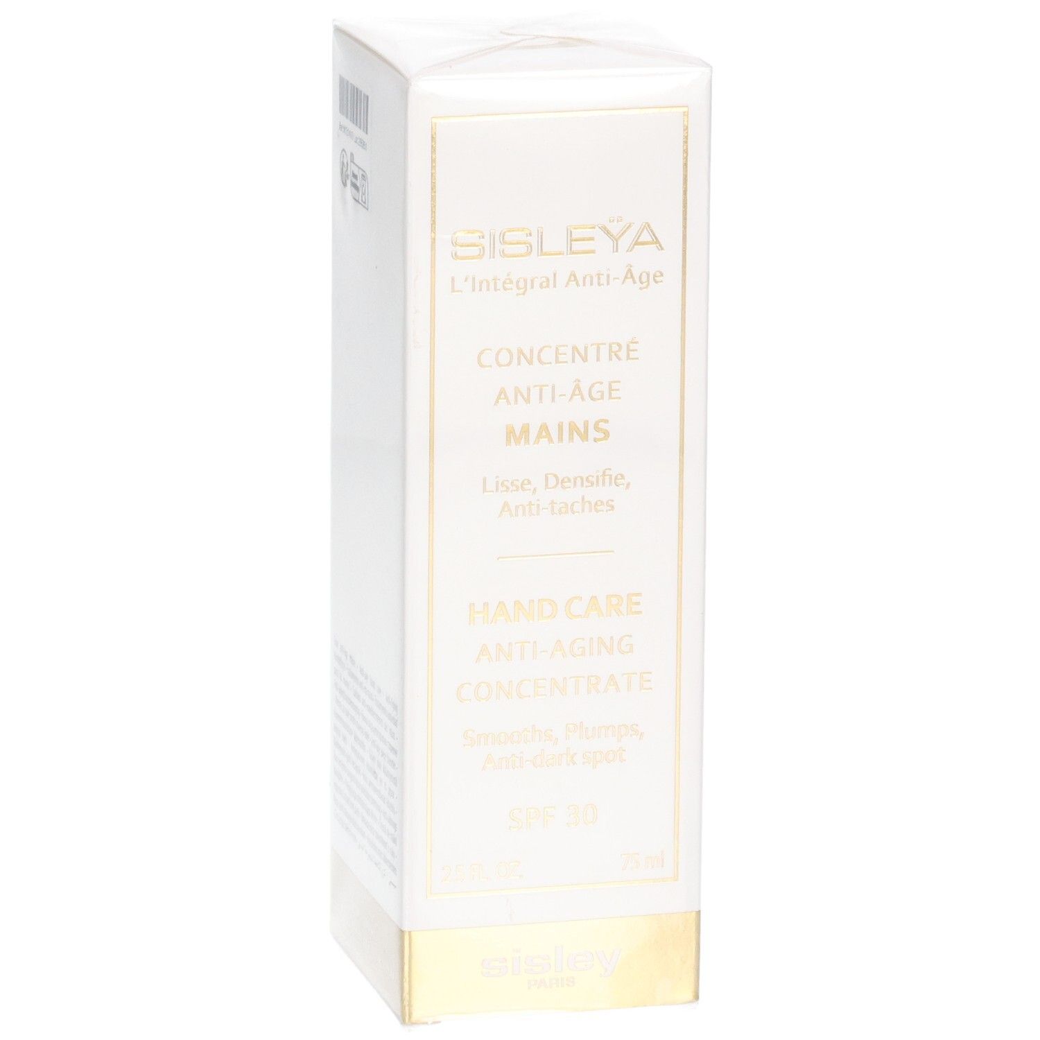 Sisley Sisleya L'Intégral Anti-Âge Concentré Anti-Âge Mains, SPF 30, face avant avec informations produit.