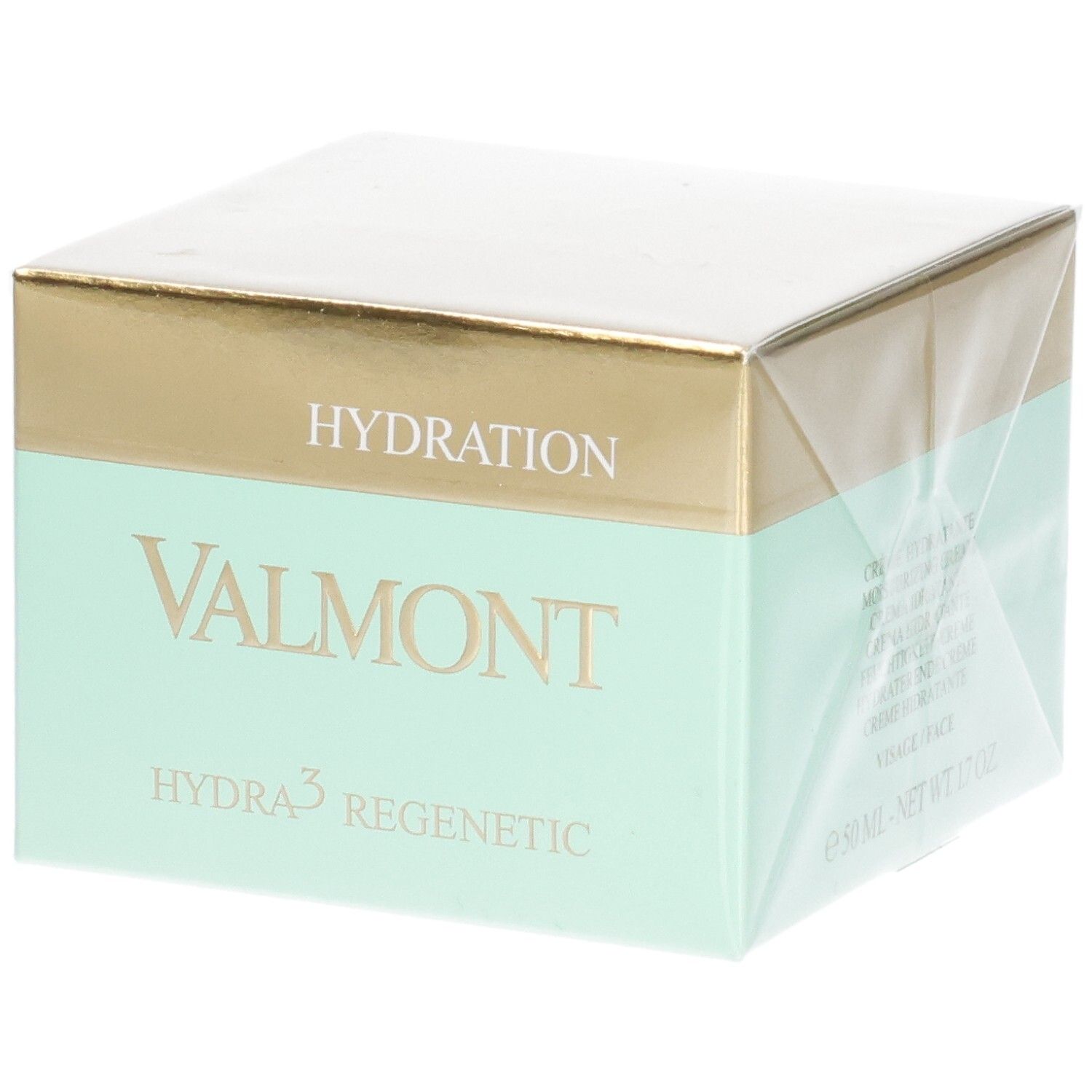 Emballage de la crème hydratante VALMONT Hydra3 Regenetic.