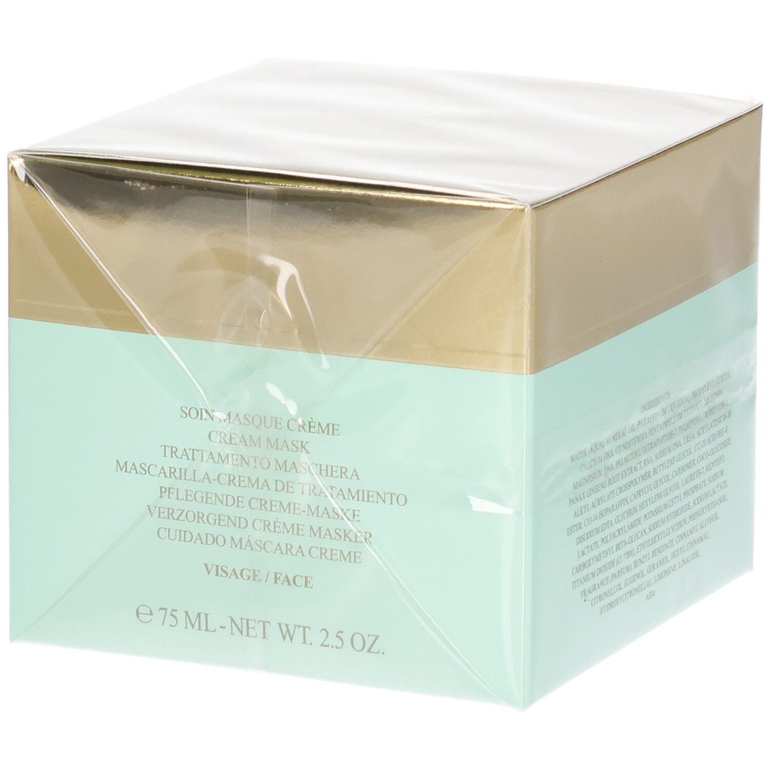 Emballage carton VALMONT Prime Renewing Pack, face avant avec nom du produit et taille.
