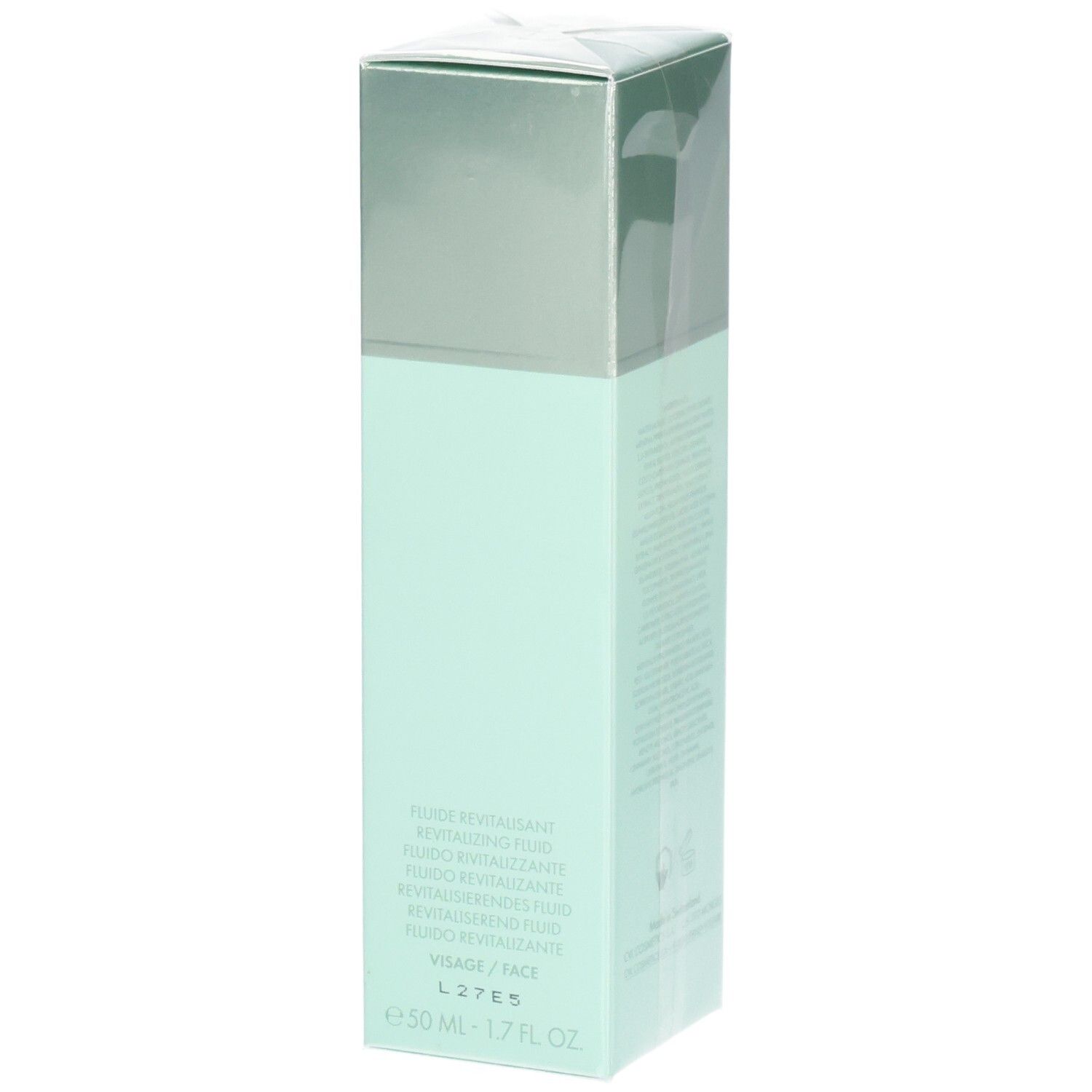 Flacon VALMONT Vital B. Fluid, face avant avec nom du produit et indication 50 ml.