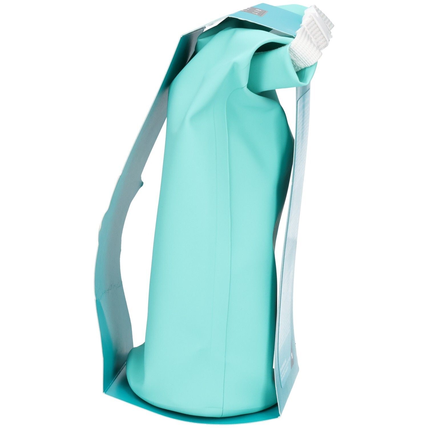 Vue latérale du set RITUALS Sun Care Bestsellers, montrant une pochette résistante à l'eau.