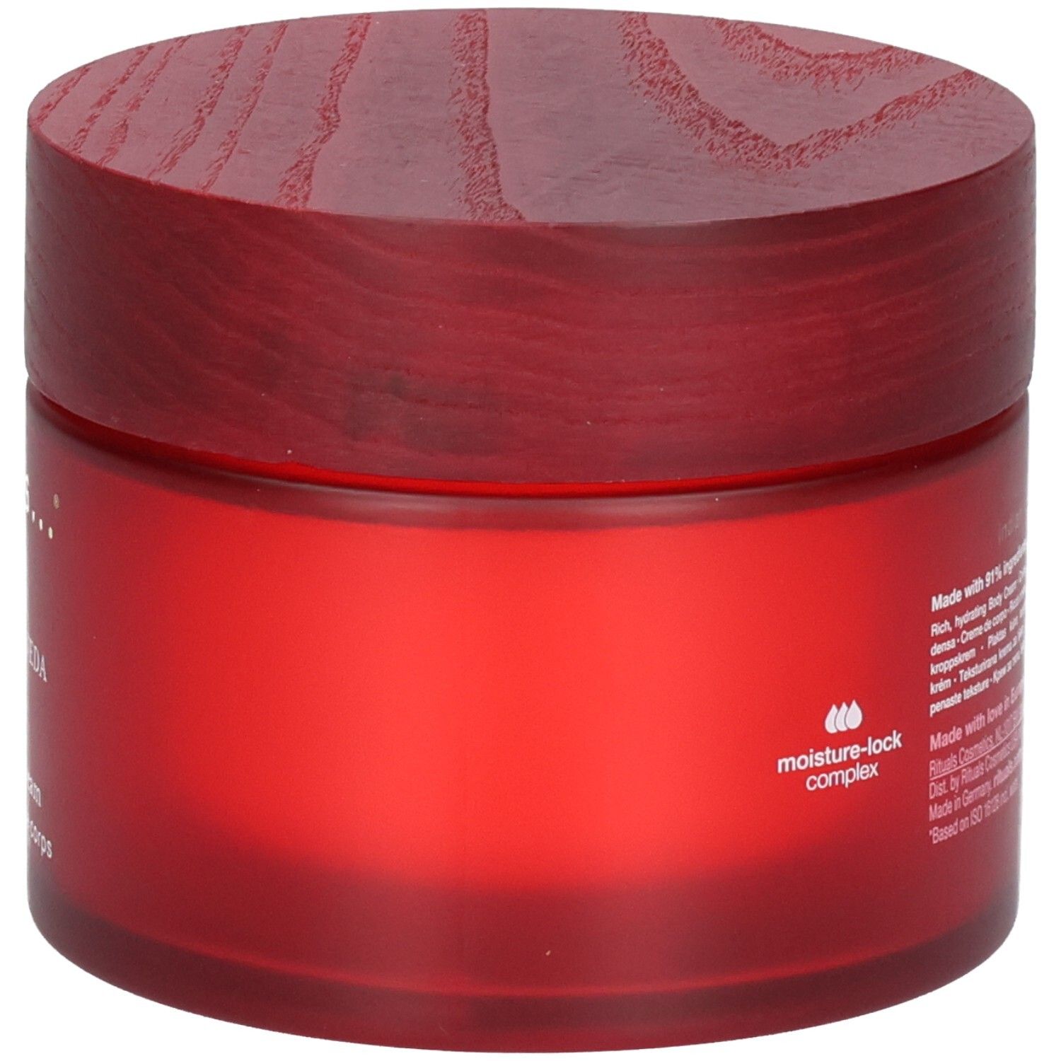 Pot RITUALS The Ritual of Ayurveda Body Cream mettant en avant le symbole du complexe hydratant.