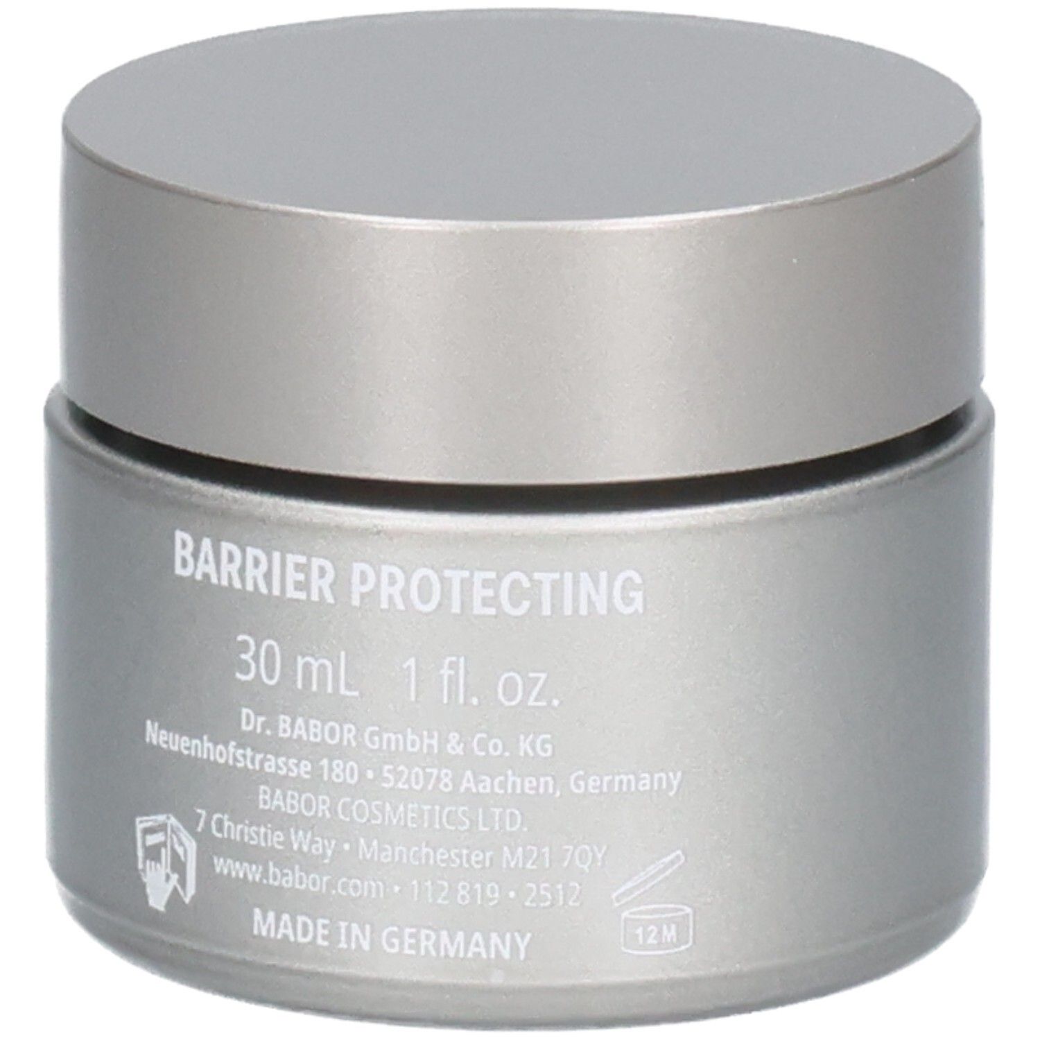 Doctor Babor The Cure Cream, 30 ml, 1 fl. oz. Barrier Protecting. Fabriqué en Allemagne. Avec informations d'adresse.