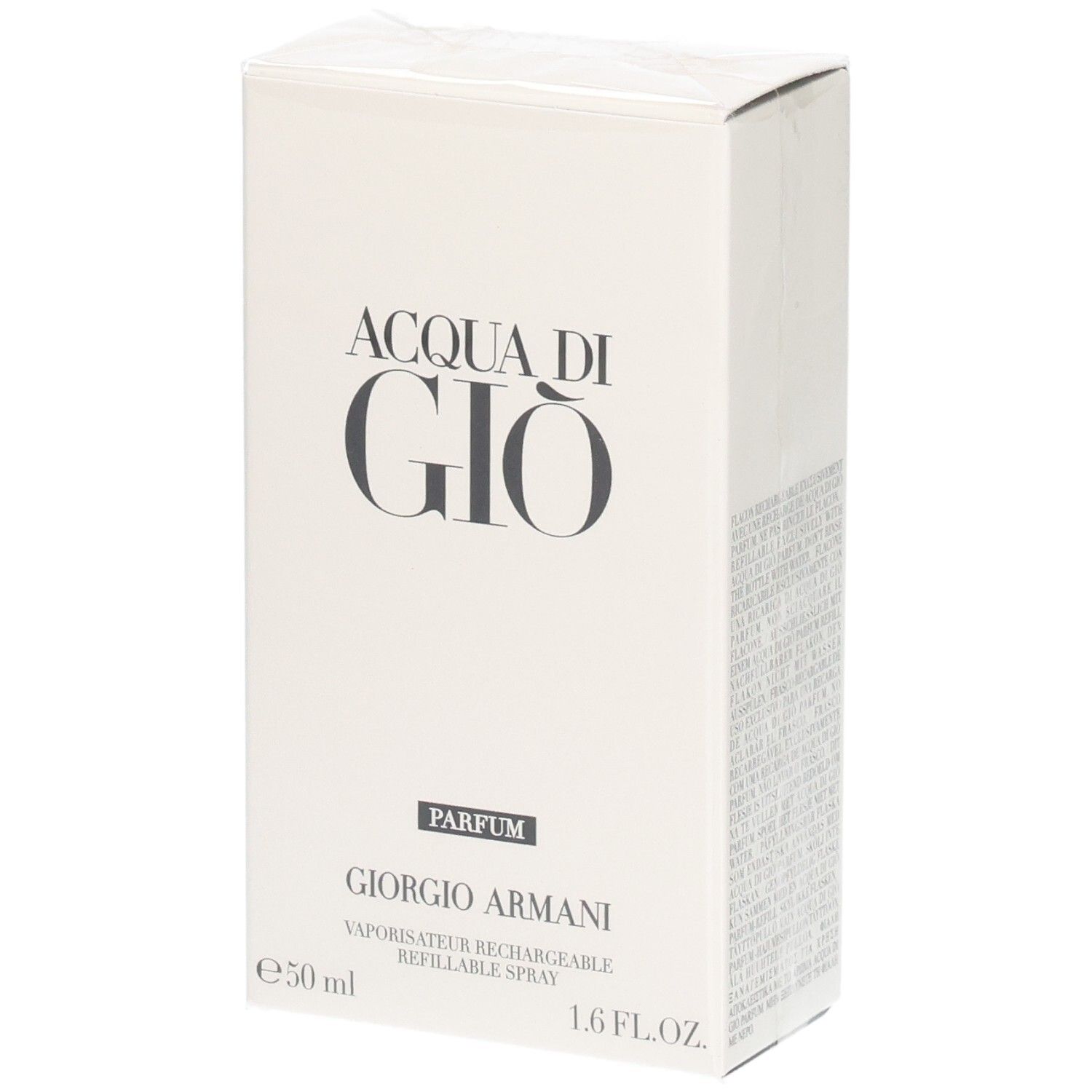 Giorgio Armani Acqua di Gio Parfum Vaporisateur Rechargeable, 50 ml.