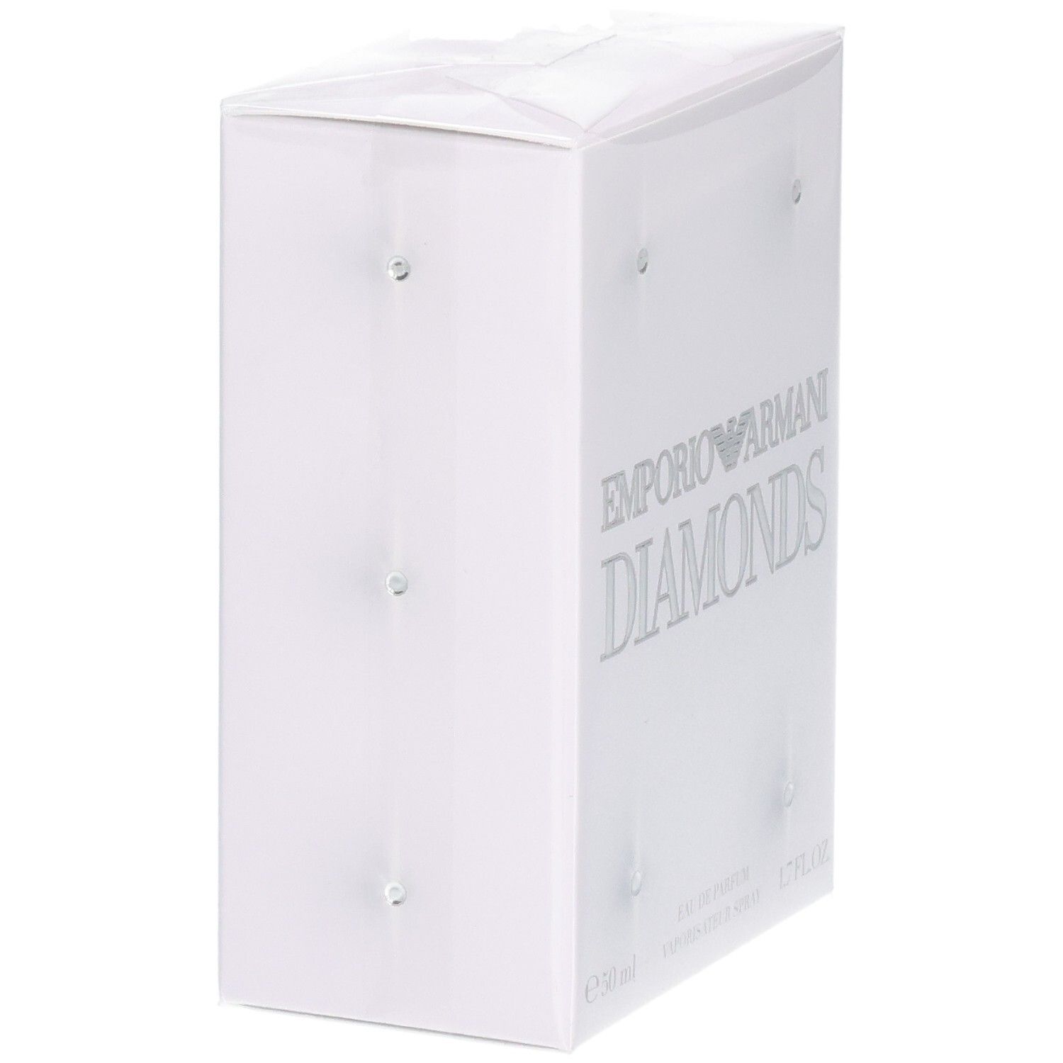 Emballage d'Emporio Armani Diamonds Eau de Parfum, 50 ml, vue latérale.