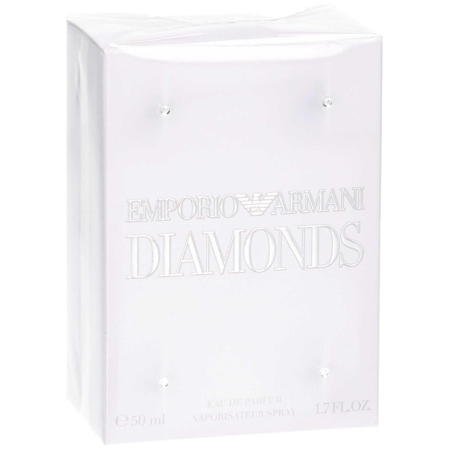 Emballage d'Emporio Armani Diamonds Eau de Parfum, 50 ml, en perspective de face.