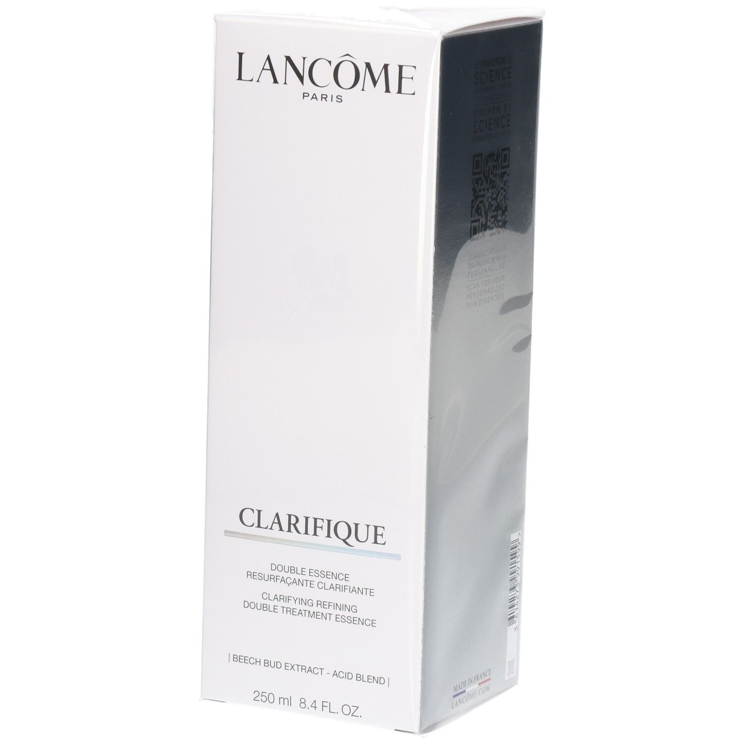 Boîte Lancôme Clarifique Double Essence Clarifying Refining Double Treatment Essence, 250 ml.