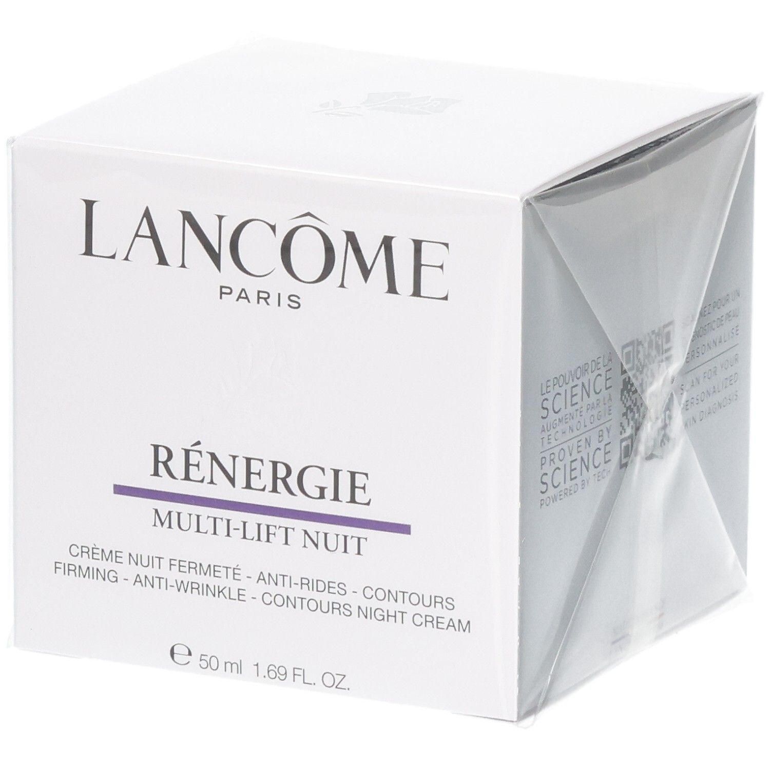 Emballage Lancôme Rénergie Multi-Lift Nuit Crème de Nuit, 50 ml.