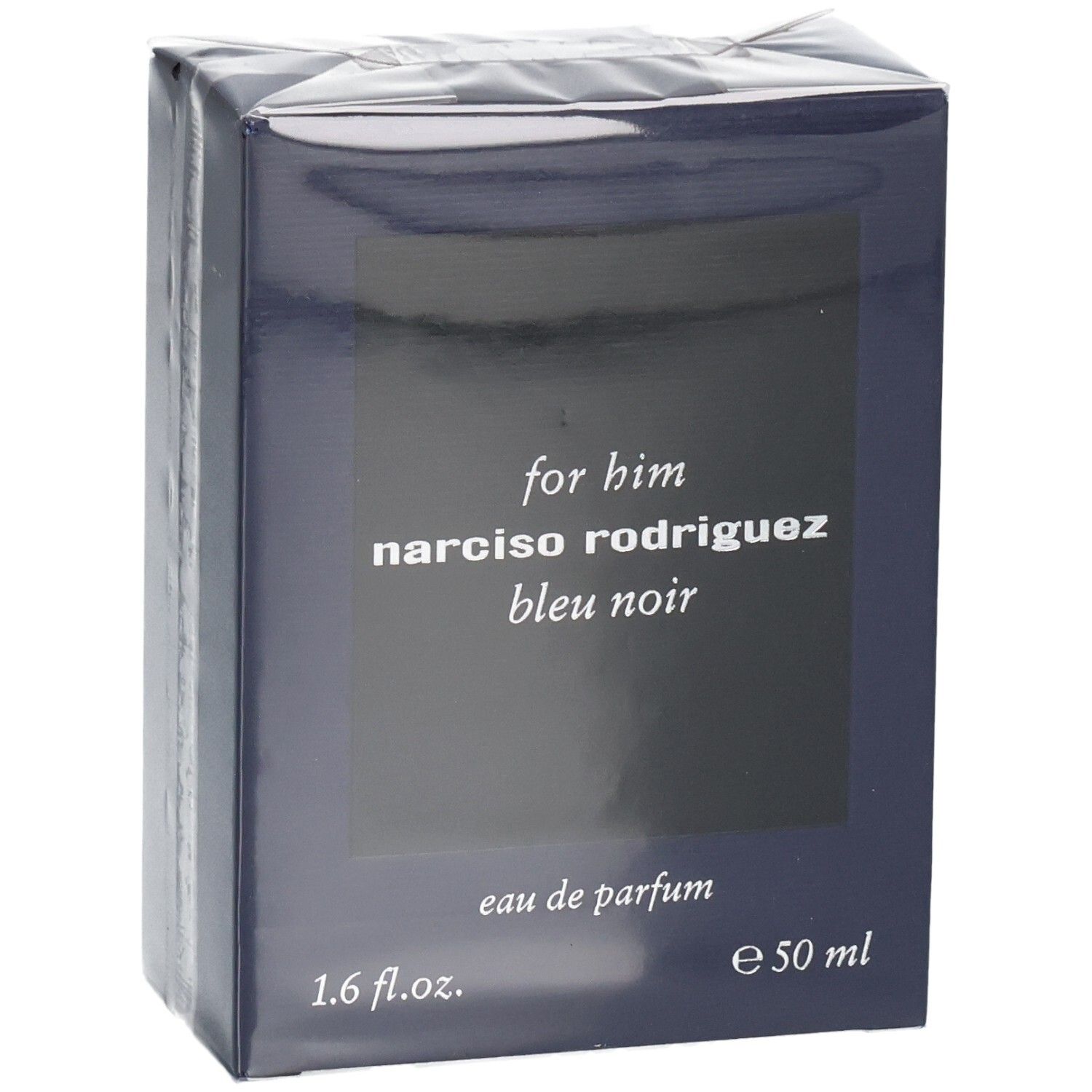 Boîte de Narciso Rodriguez For Him Bleu Noir Eau de Parfum, 50 ml.