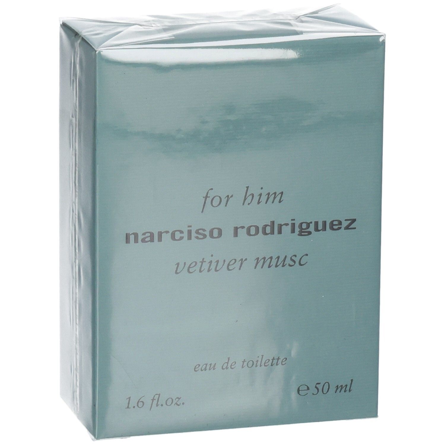 Emballage pour Narciso Rodriguez Vetiver Musc for him Eau de Toilette, 50 ml.