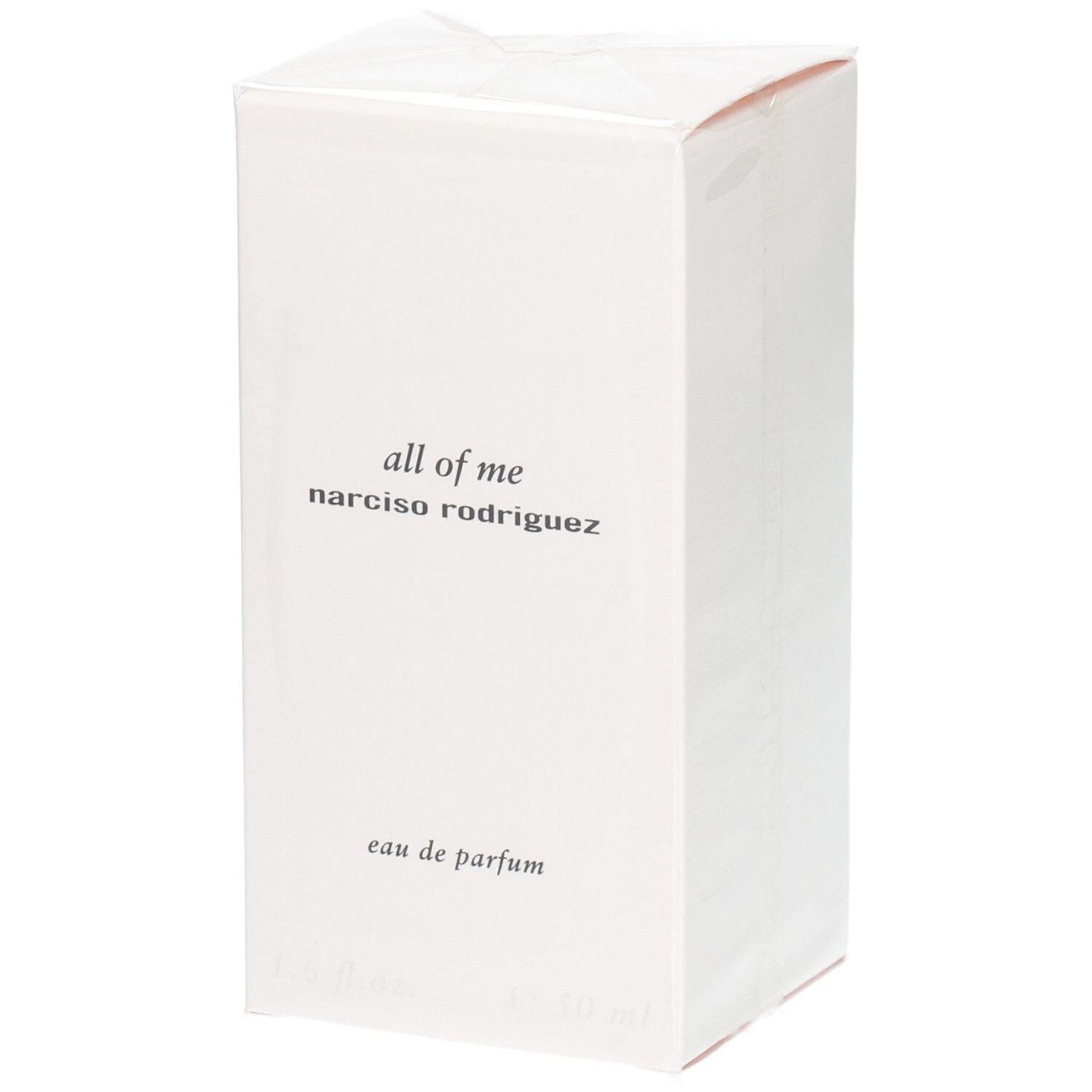Boîte blanche pour 'all of me' Eau de Parfum de Narciso Rodriguez.