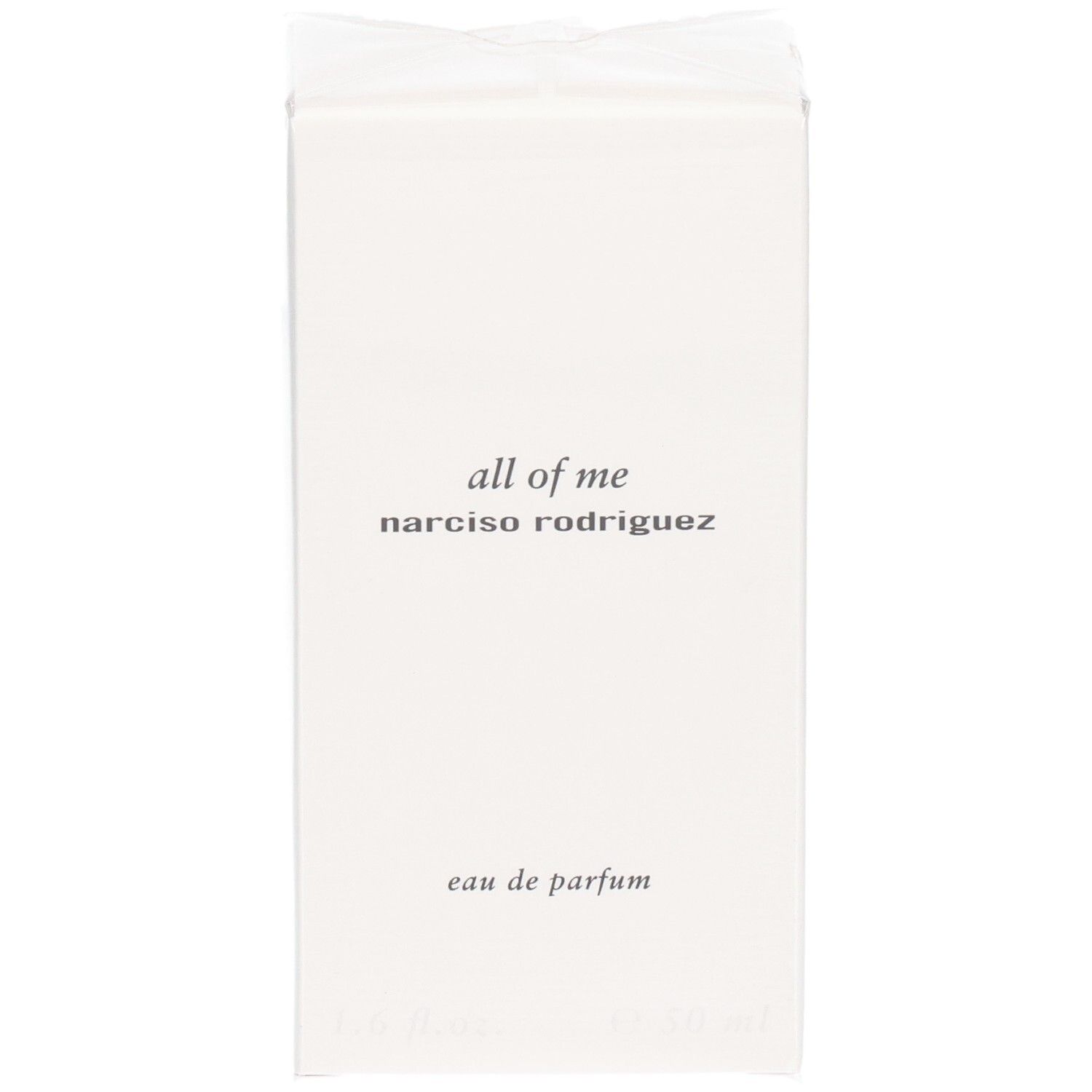 Boîte blanche pour "all of me" Eau de Parfum de Narciso Rodriguez.