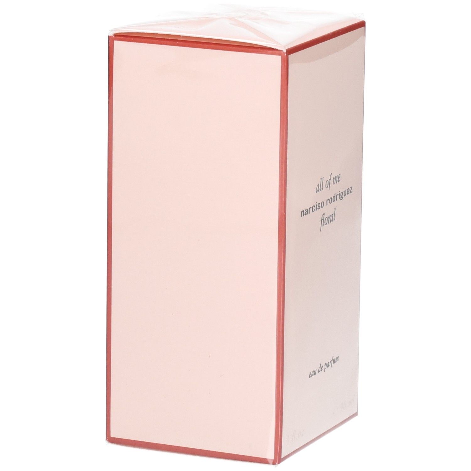 Boîte de Narciso Rodriguez All of Me Eau de Parfum Florale, vue arrière.