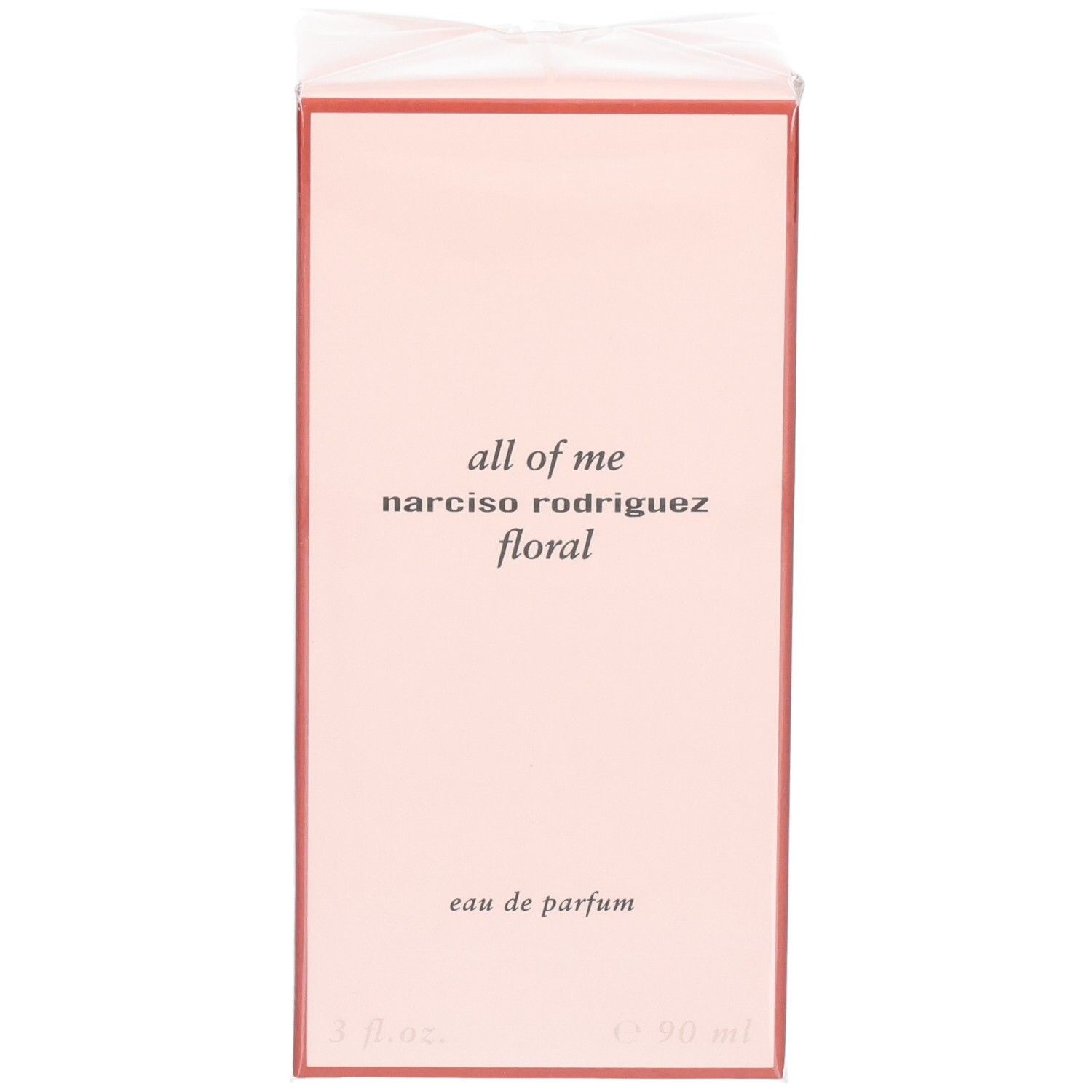 Boîte de Narciso Rodriguez All of Me Eau de Parfum Florale, vue de face.