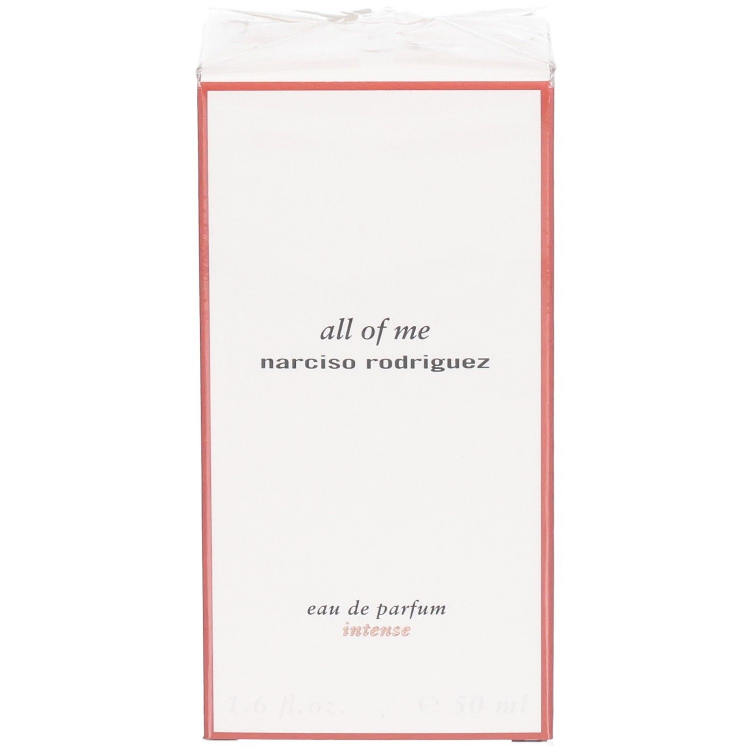 Emballage pour le parfum 'all of me' Eau de Parfum Intense de Narciso Rodriguez.