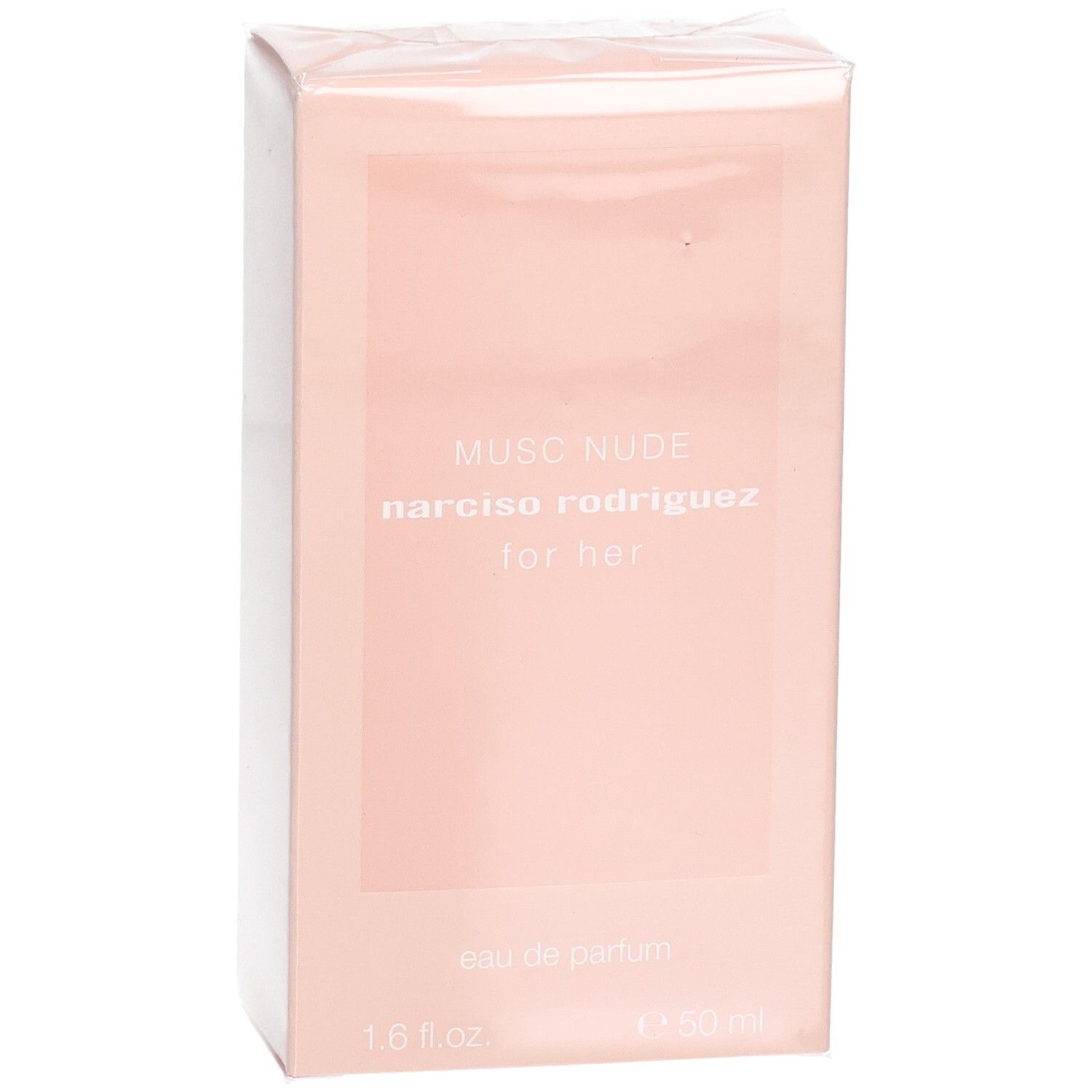Emballage de Narciso Rodriguez Musc Nude Eau de Parfum, 50 ml.