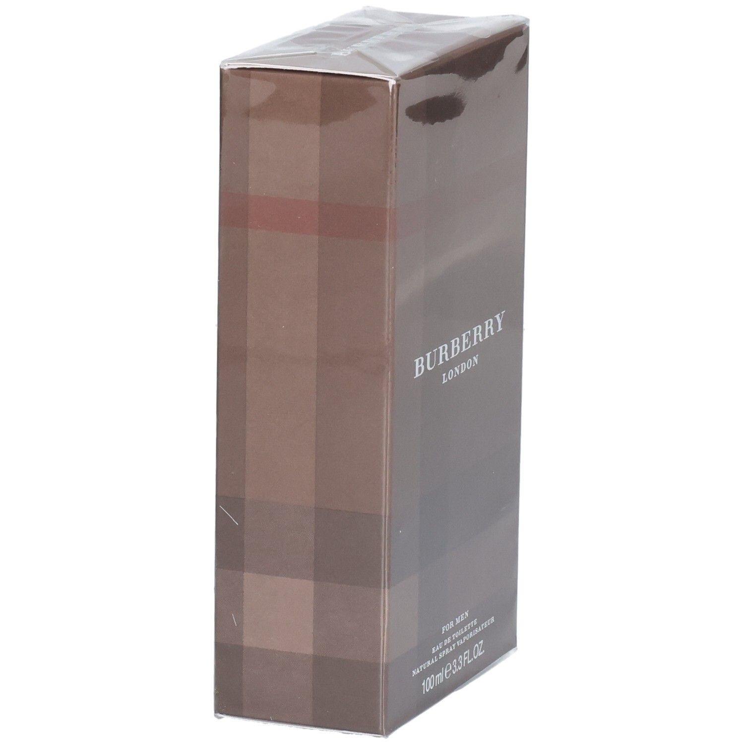 Emballage de Burberry London for Men Eau de Toilette, vue de côté.