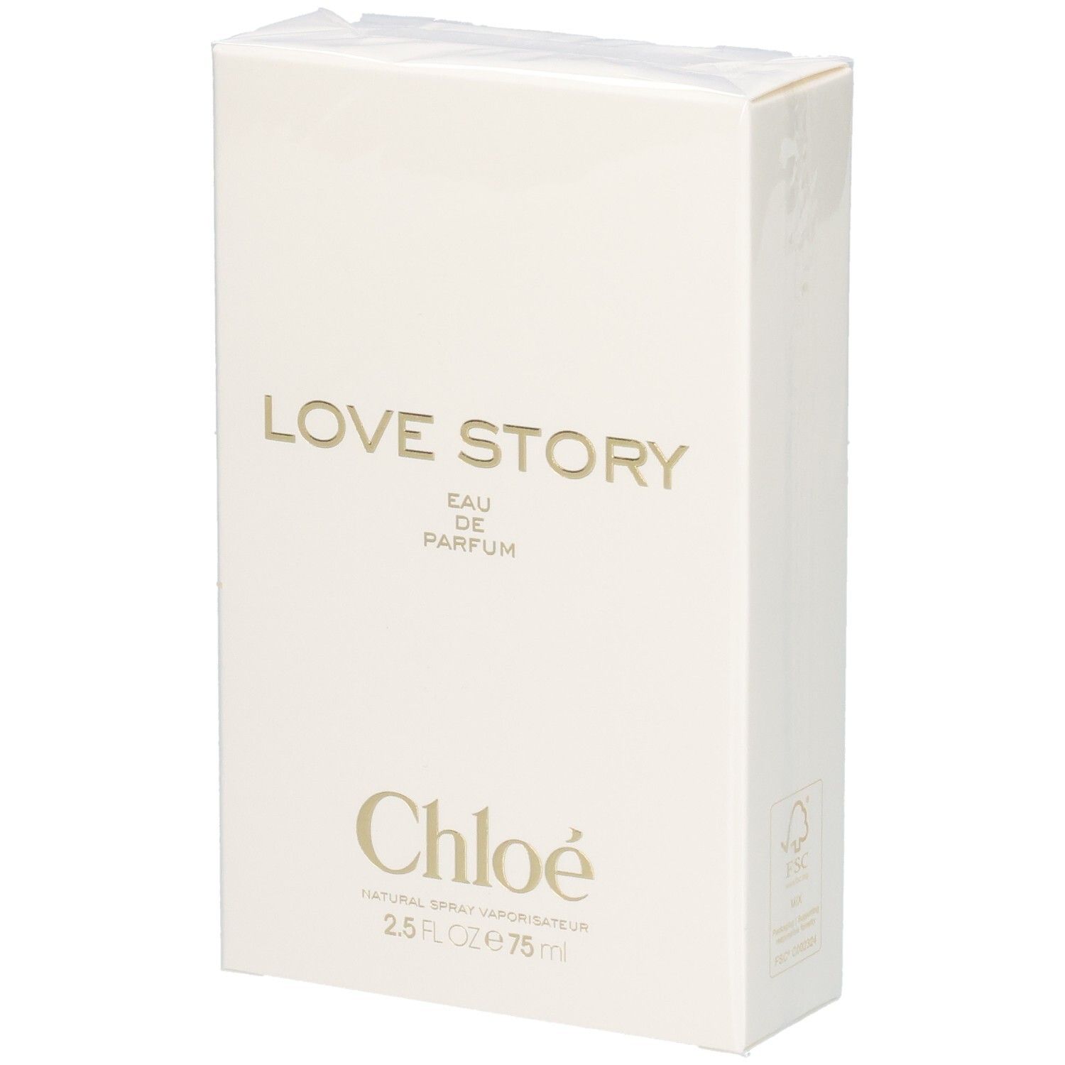 Emballage carton Chloé Love Story Eau de Parfum, 75ml.