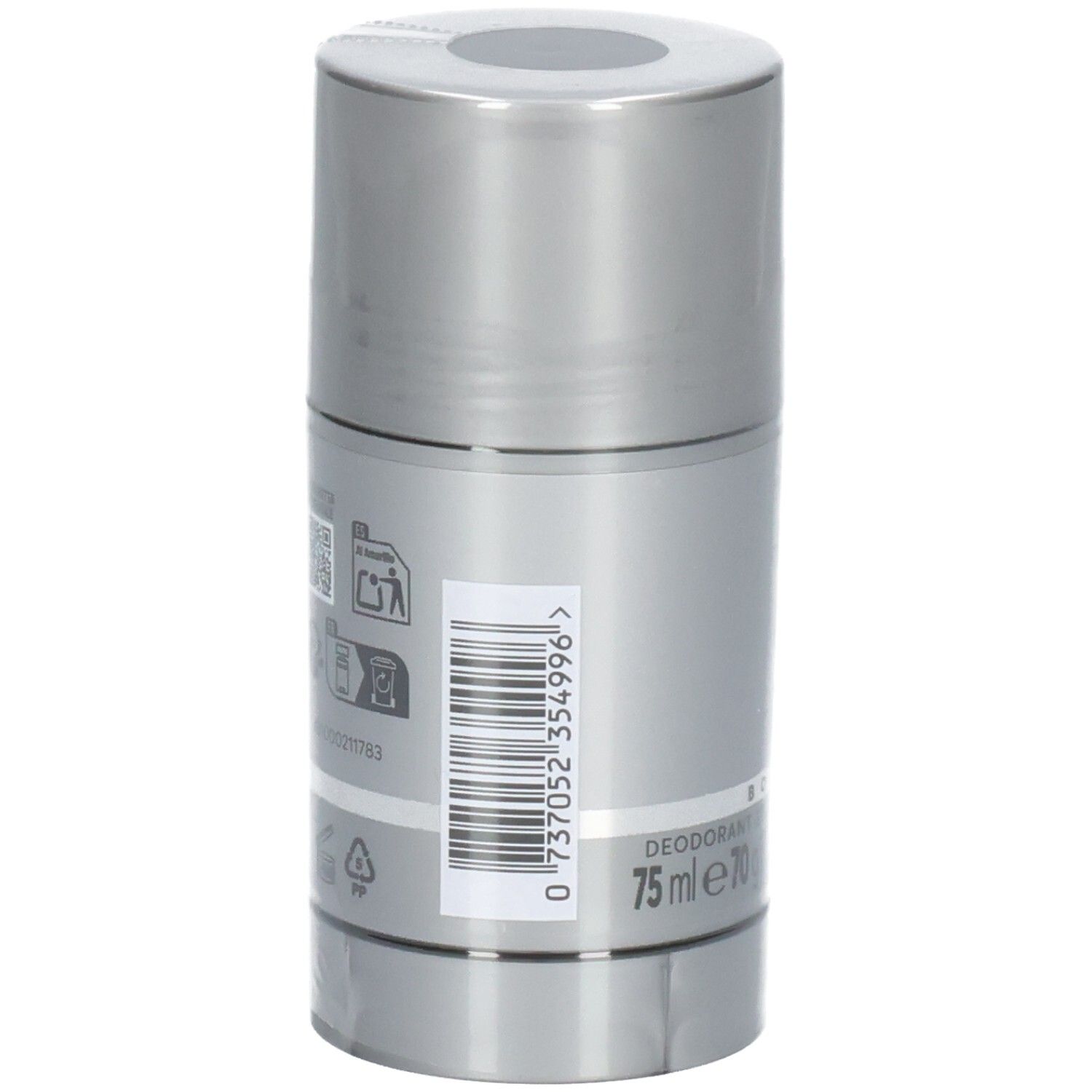 Hugo Boss Bottled Déodorant Stick, dos avec code-barres et informations produit.