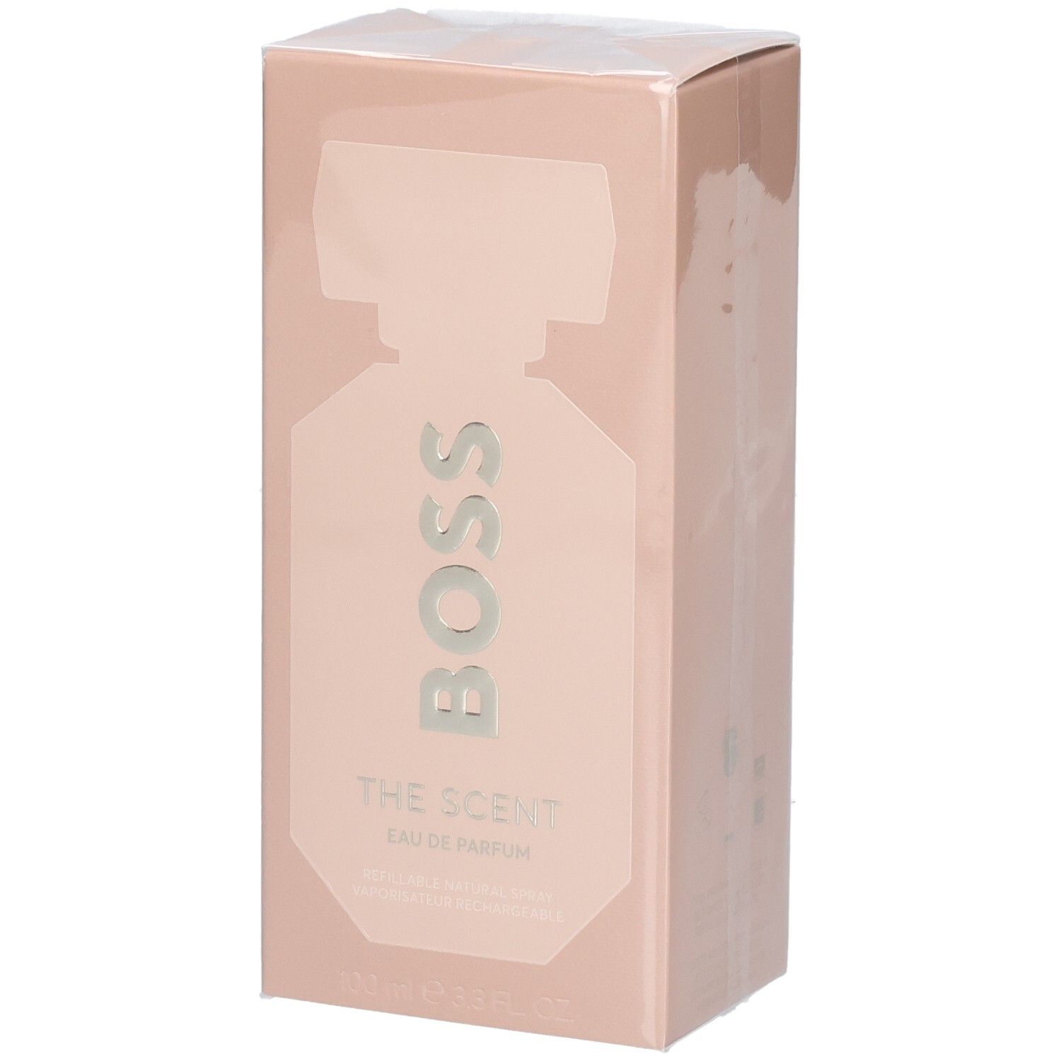 Emballage de Hugo Boss The Scent Eau de Parfum pour femme, 100ml.