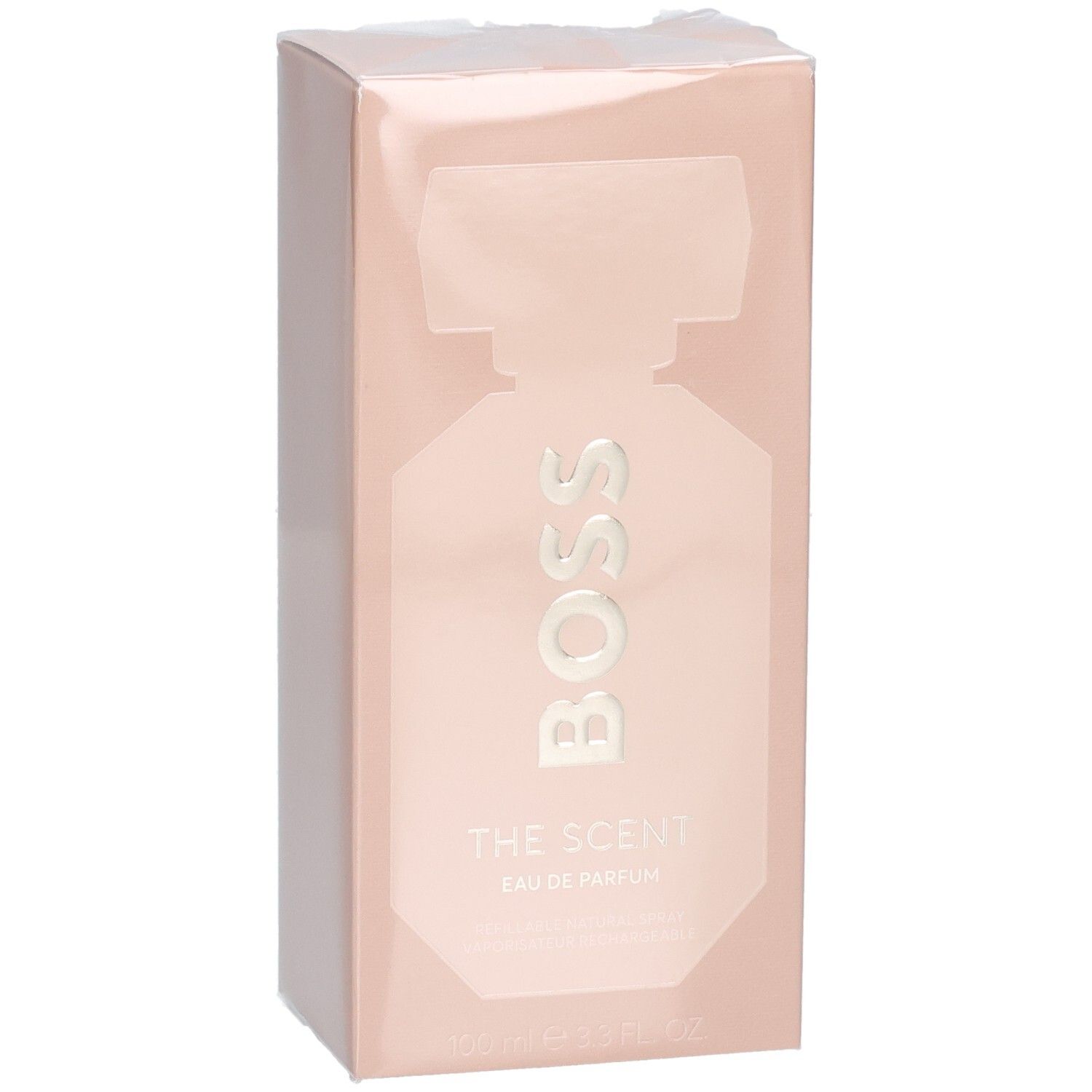 Emballage de Hugo Boss The Scent Eau de Parfum pour femme, 100ml.