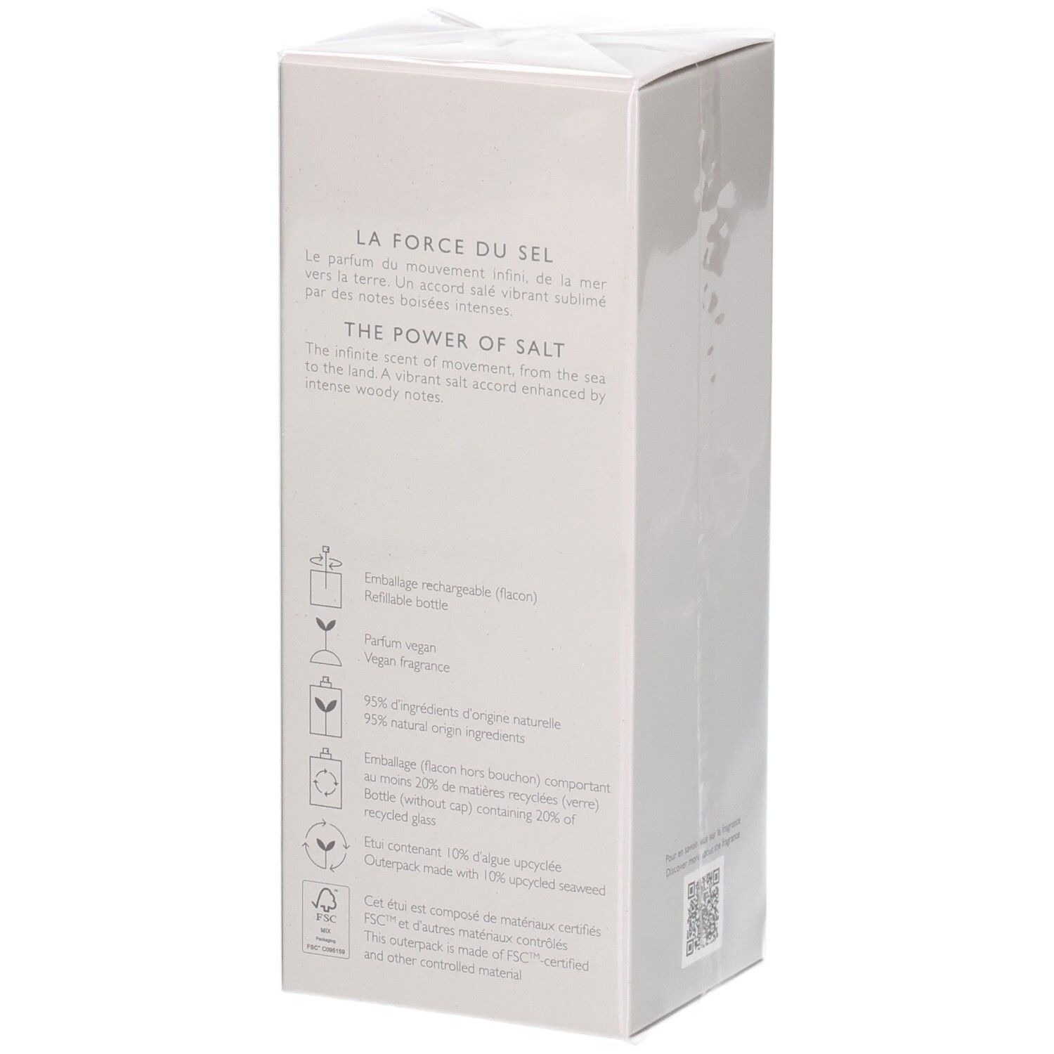 Boîte Issey Miyake Le Sel d'Issey Eau de Toilette avec description du produit.