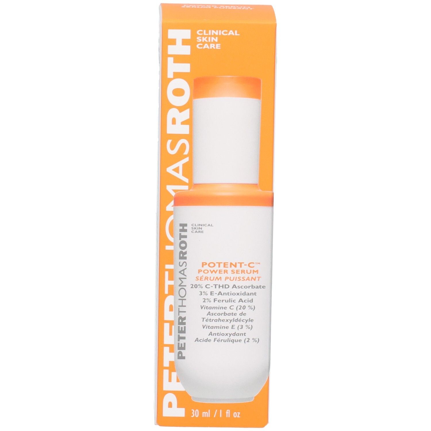 Flacon et boîte Peter Thomas Roth Potent C Power Serum.