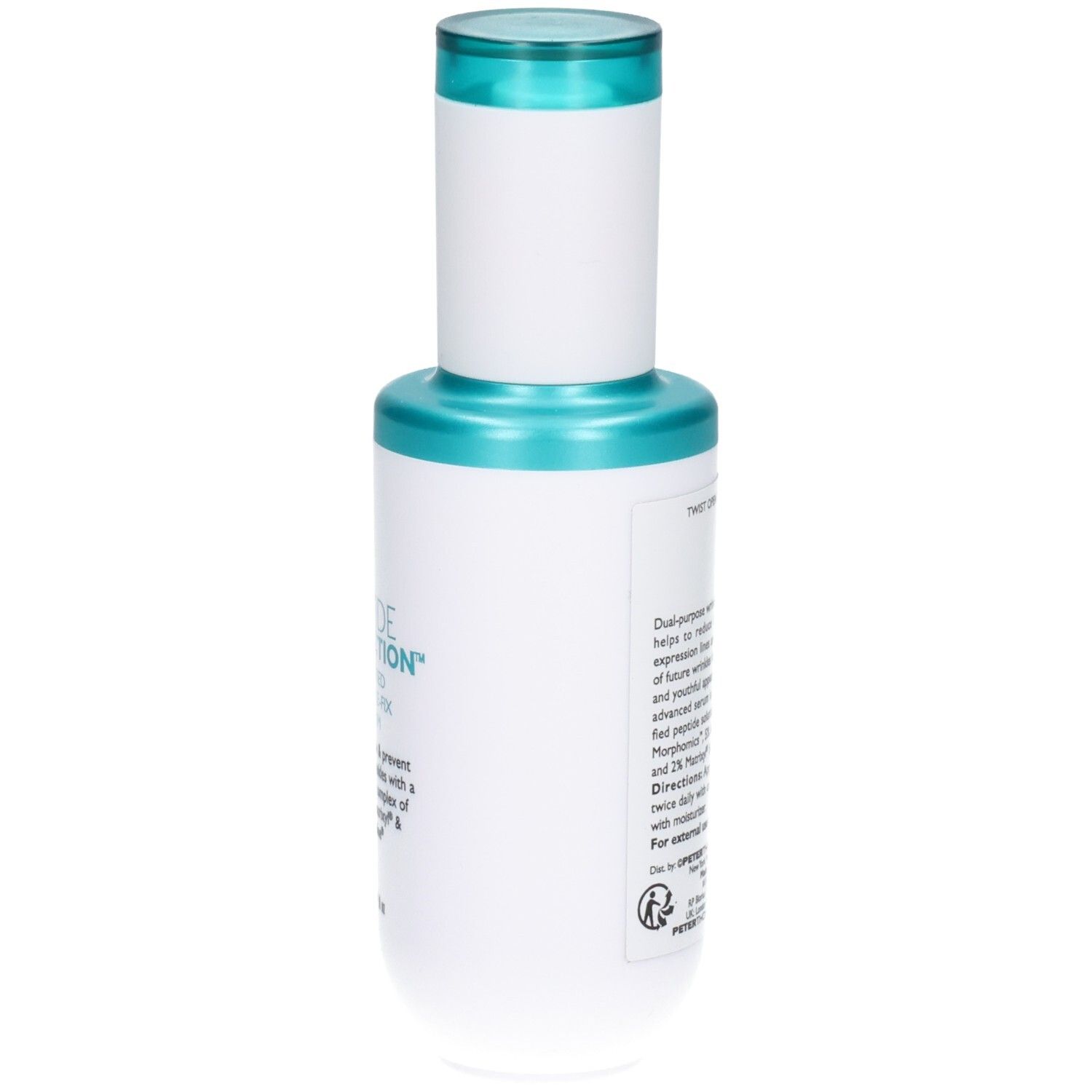 Flacon de sérum Peter Thomas Roth Peptide Skinjection, vue arrière.