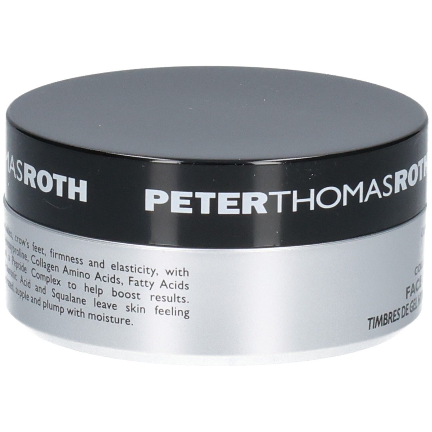 Peter Thomas Roth FIRMx Collagen Hydra-Gel Patchs Visage et Yeux : description des ingrédients en français.